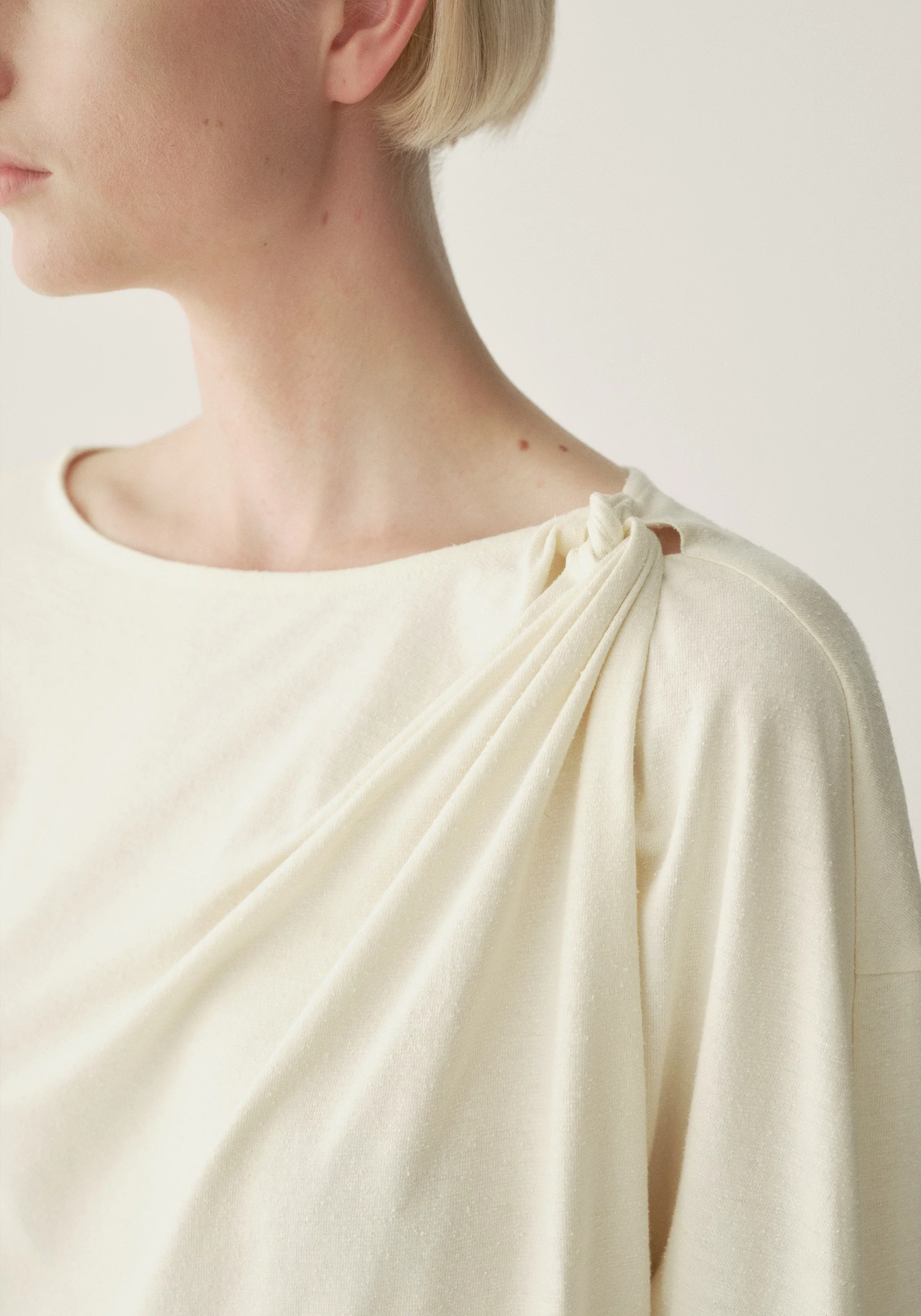 Silk-cotton Twist-detail Top - Image 14