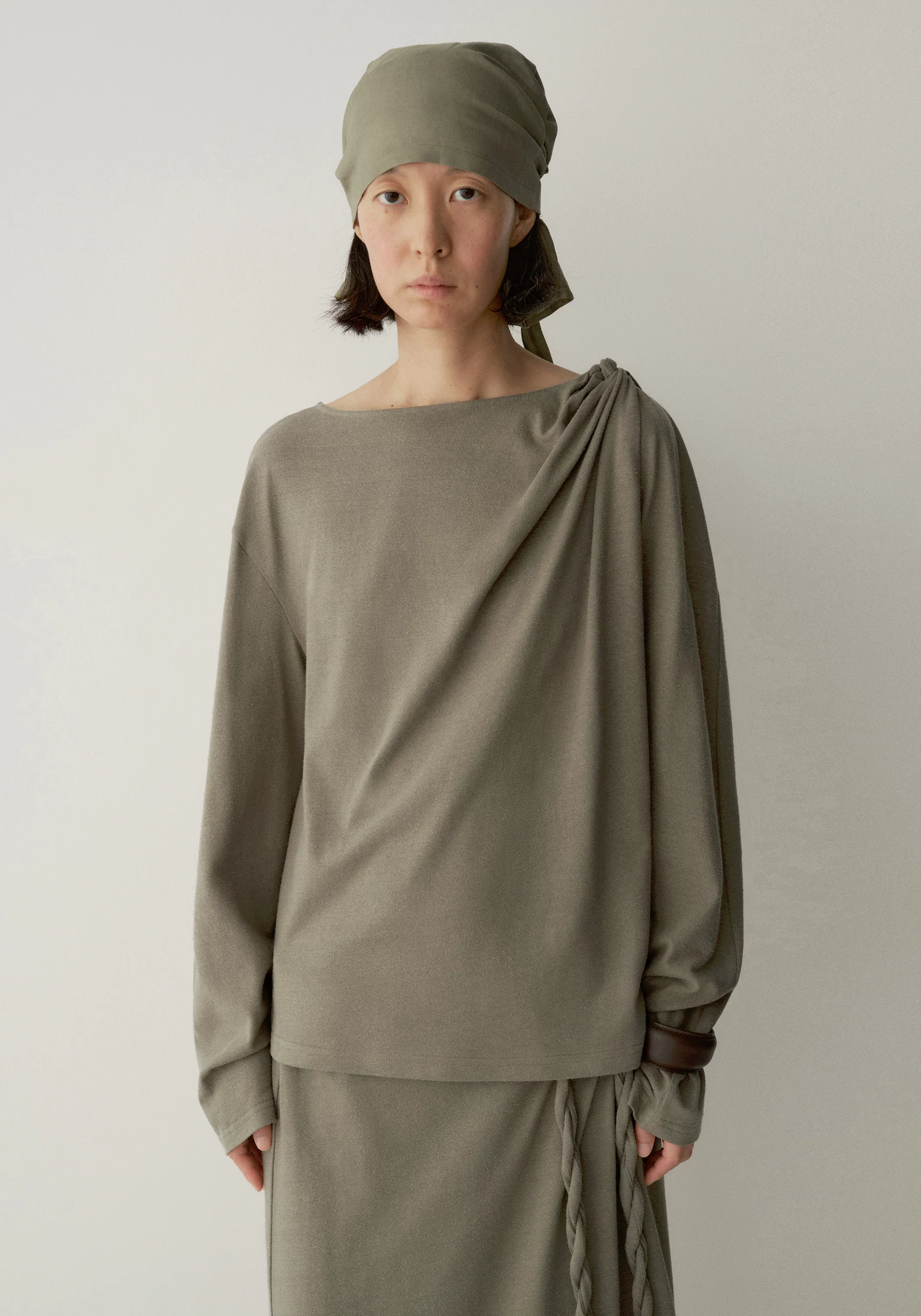 Silk-cotton Twist-detail Top - Image 6