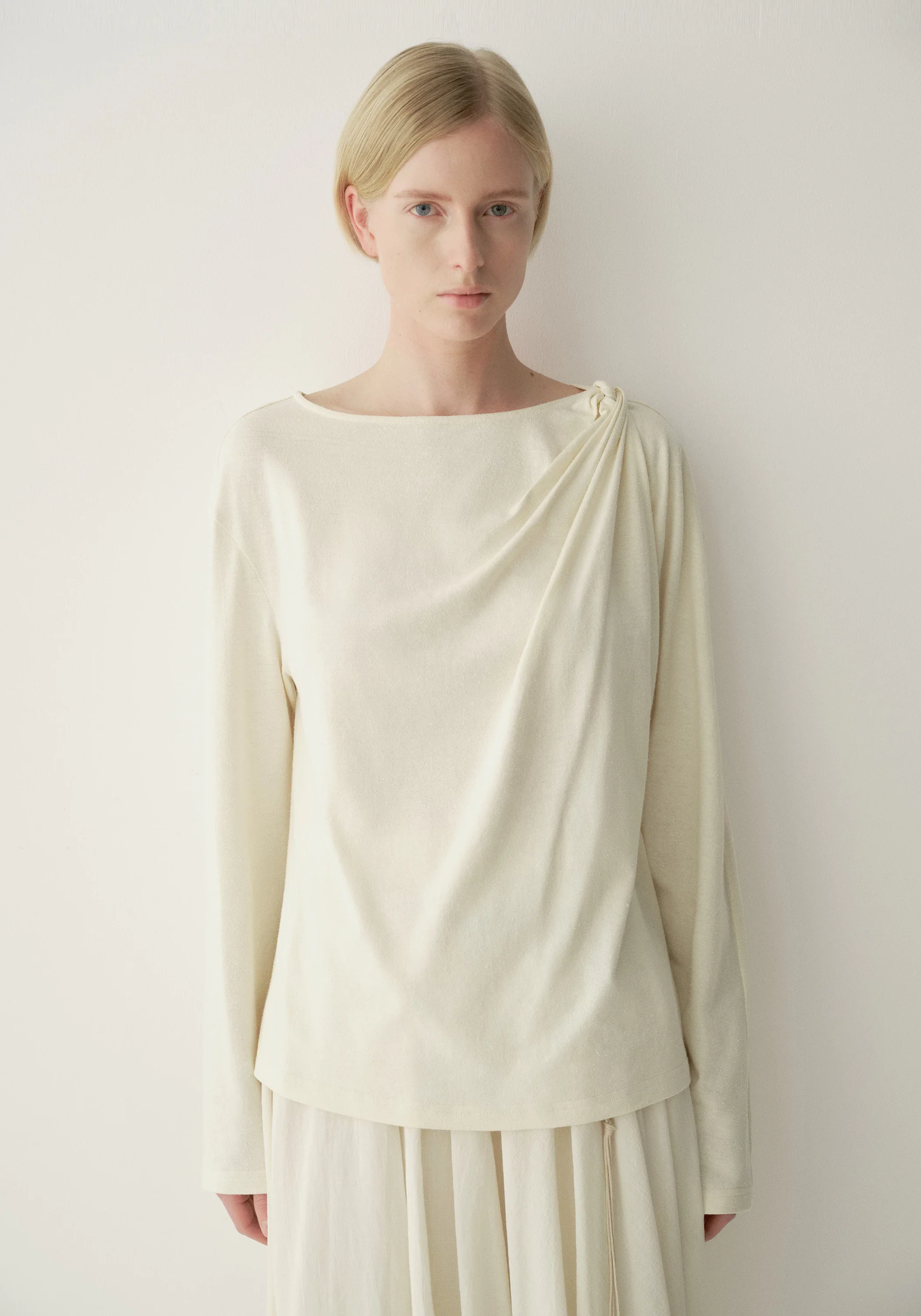 Silk-cotton Twist-detail Top - Image 8