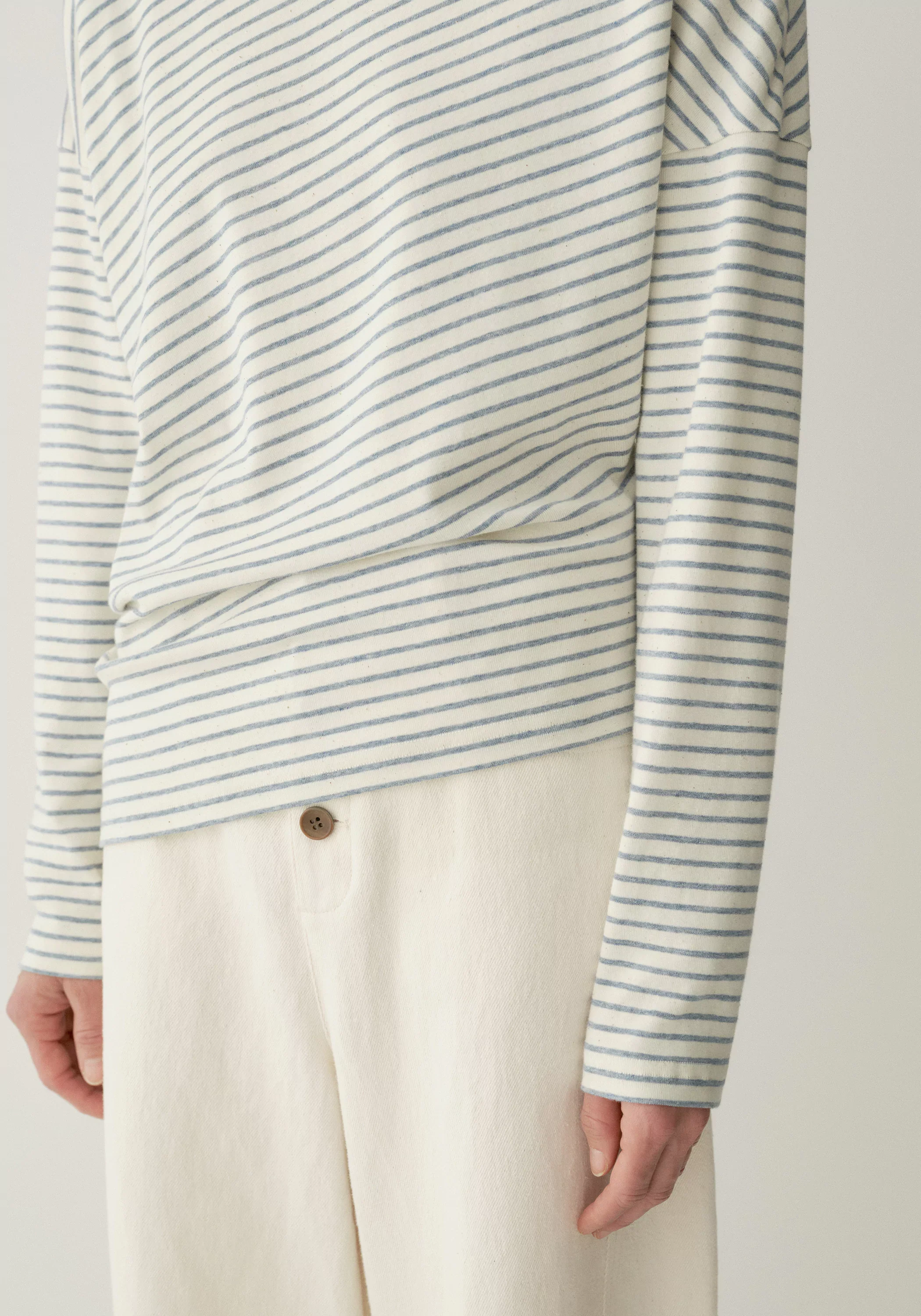 Striped Long-sleeved T-shirt - Image 14