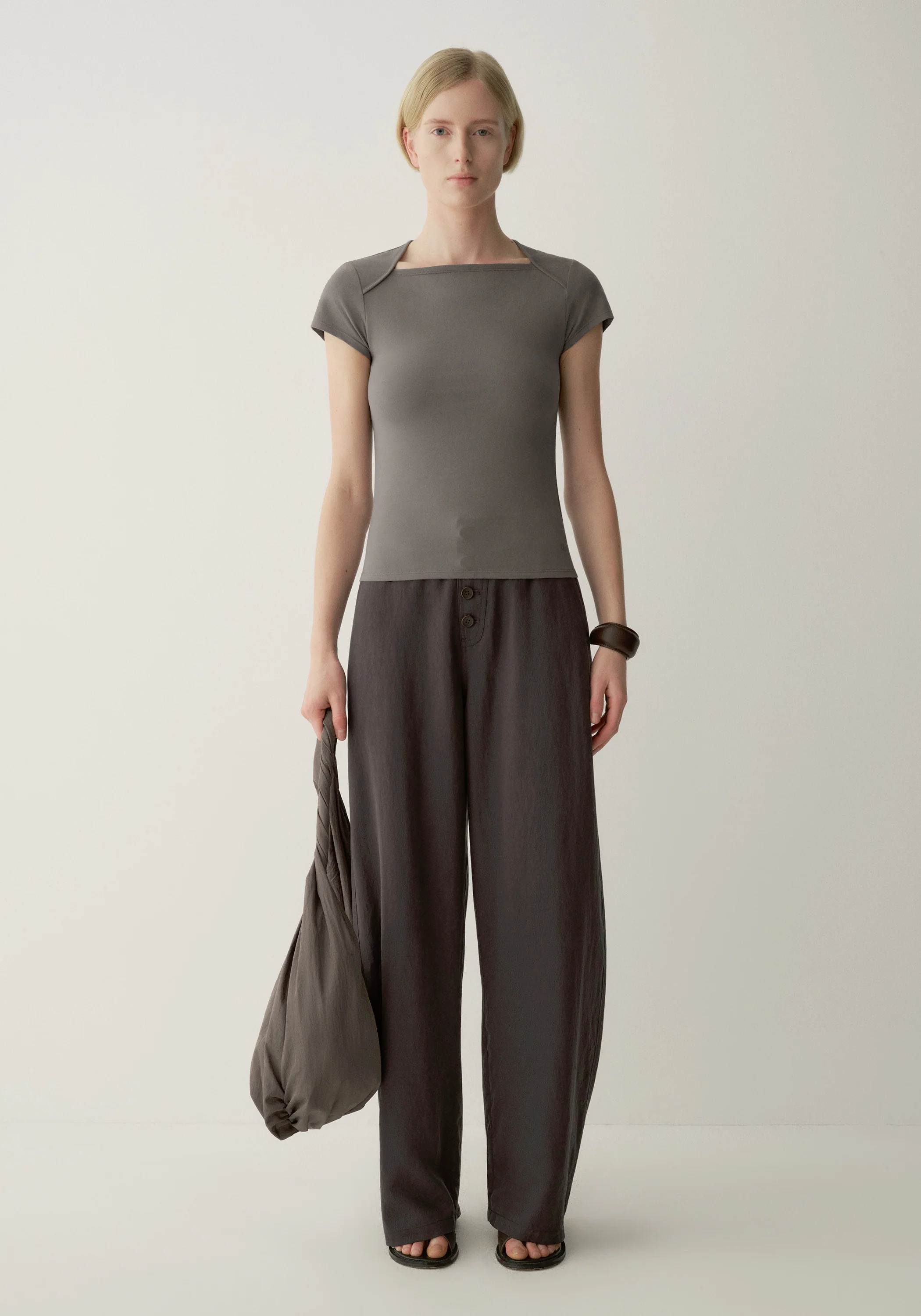 Brushed Cotton T-shirt - Image 14