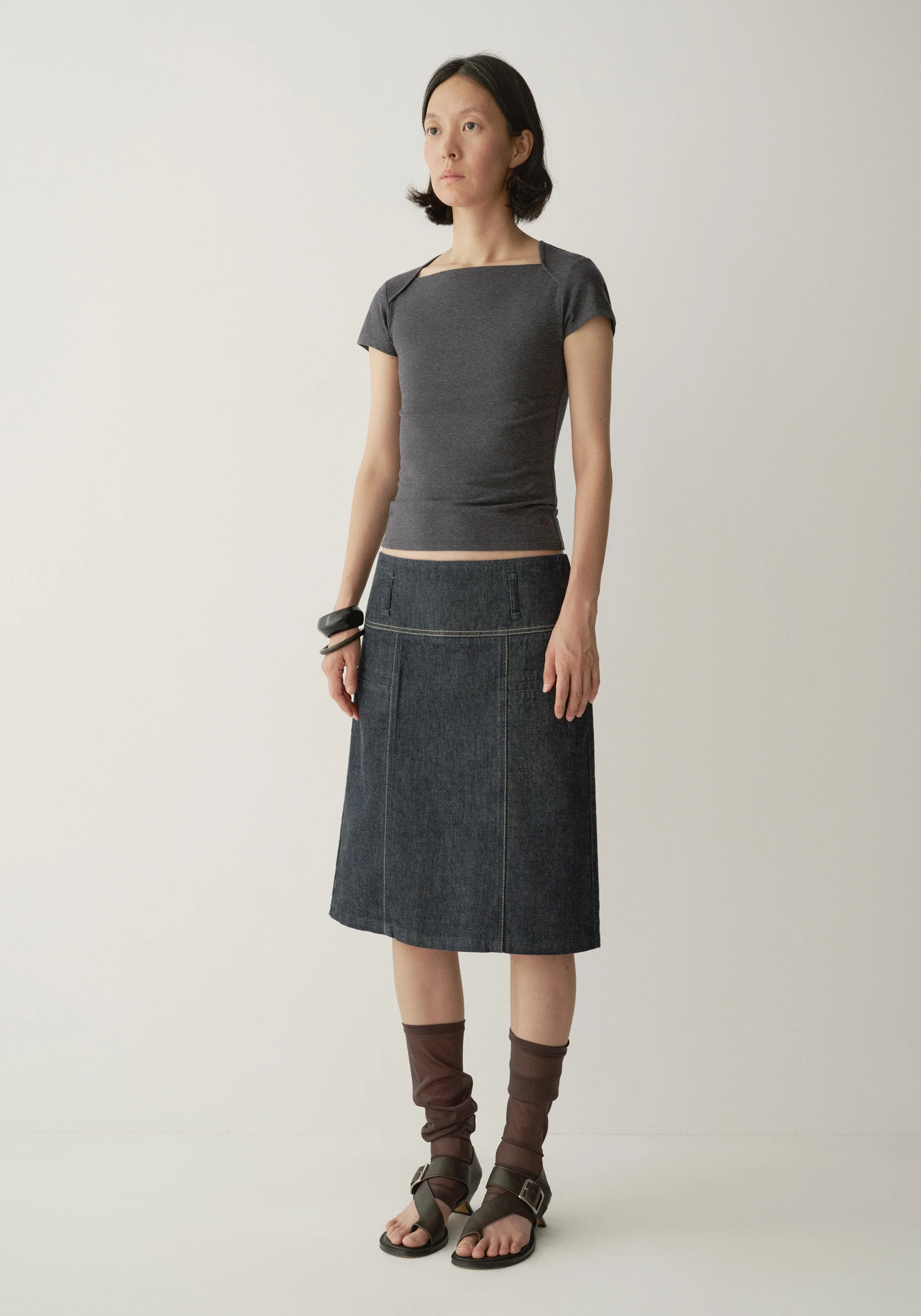 Brushed Cotton T-shirt - Image 7