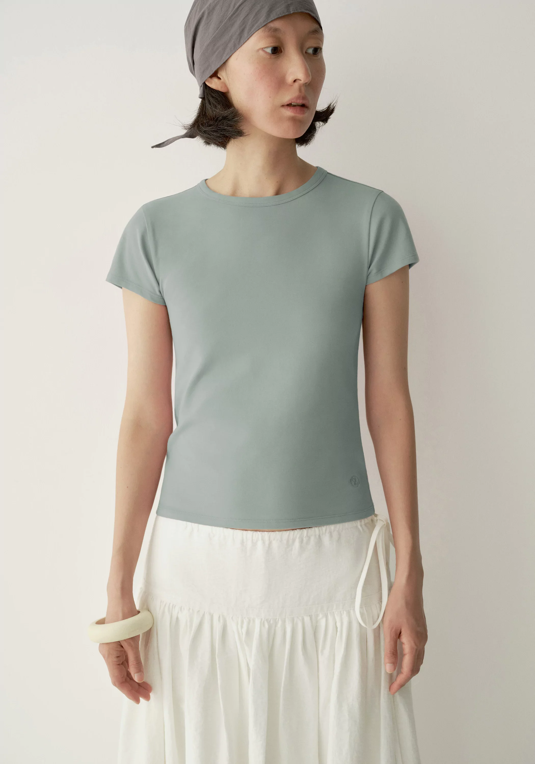 Crewneck Cotton T-shirt - Image 10
