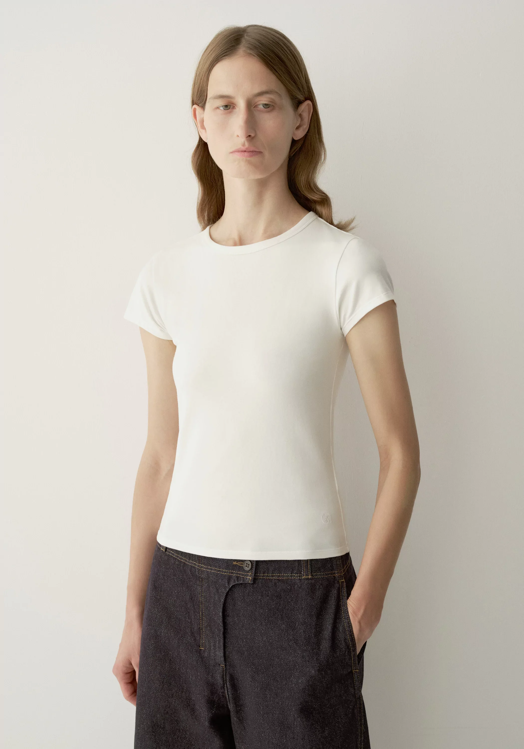 Crewneck Cotton T-shirt - Image 6