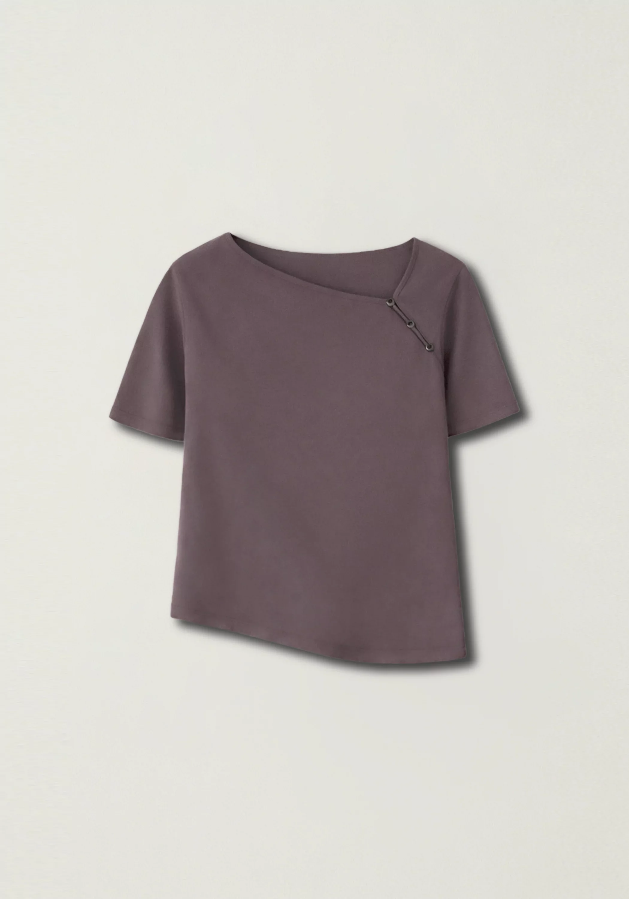Asymmetric Cotton-wool T-shirt - Image 2
