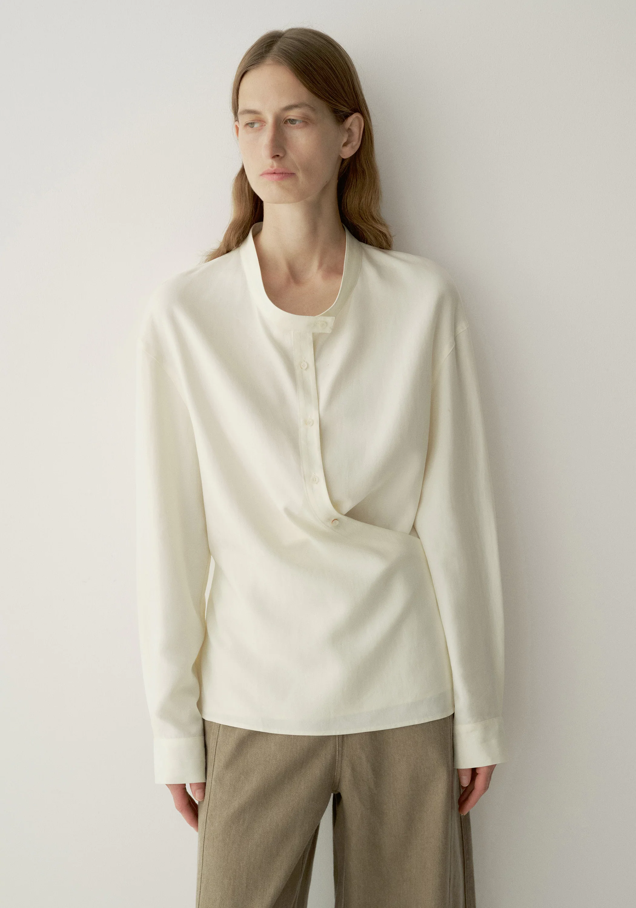 Curved-placket Shirt - Image 12