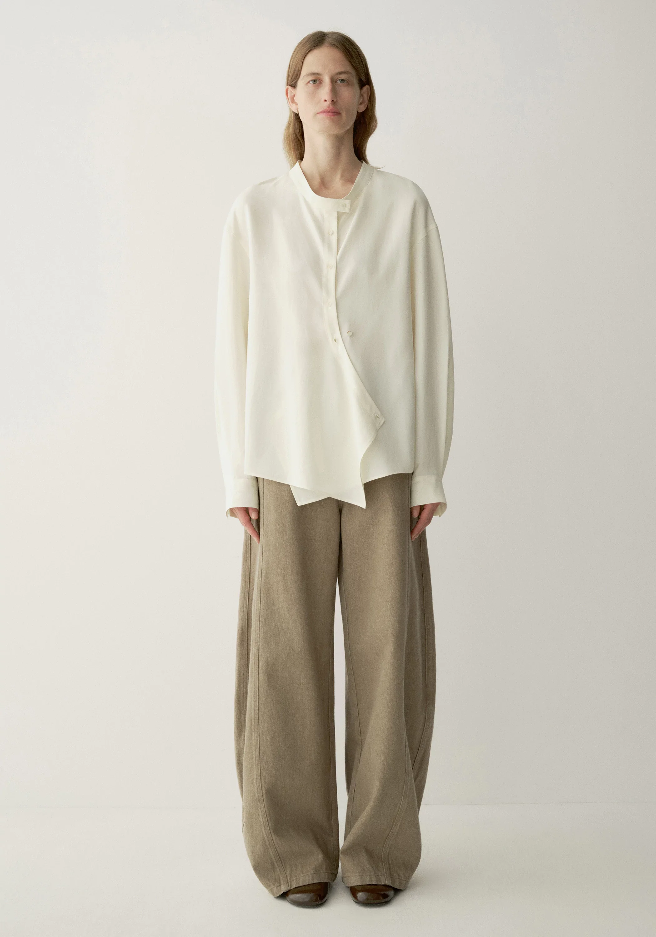 Curved-placket Shirt - Image 13