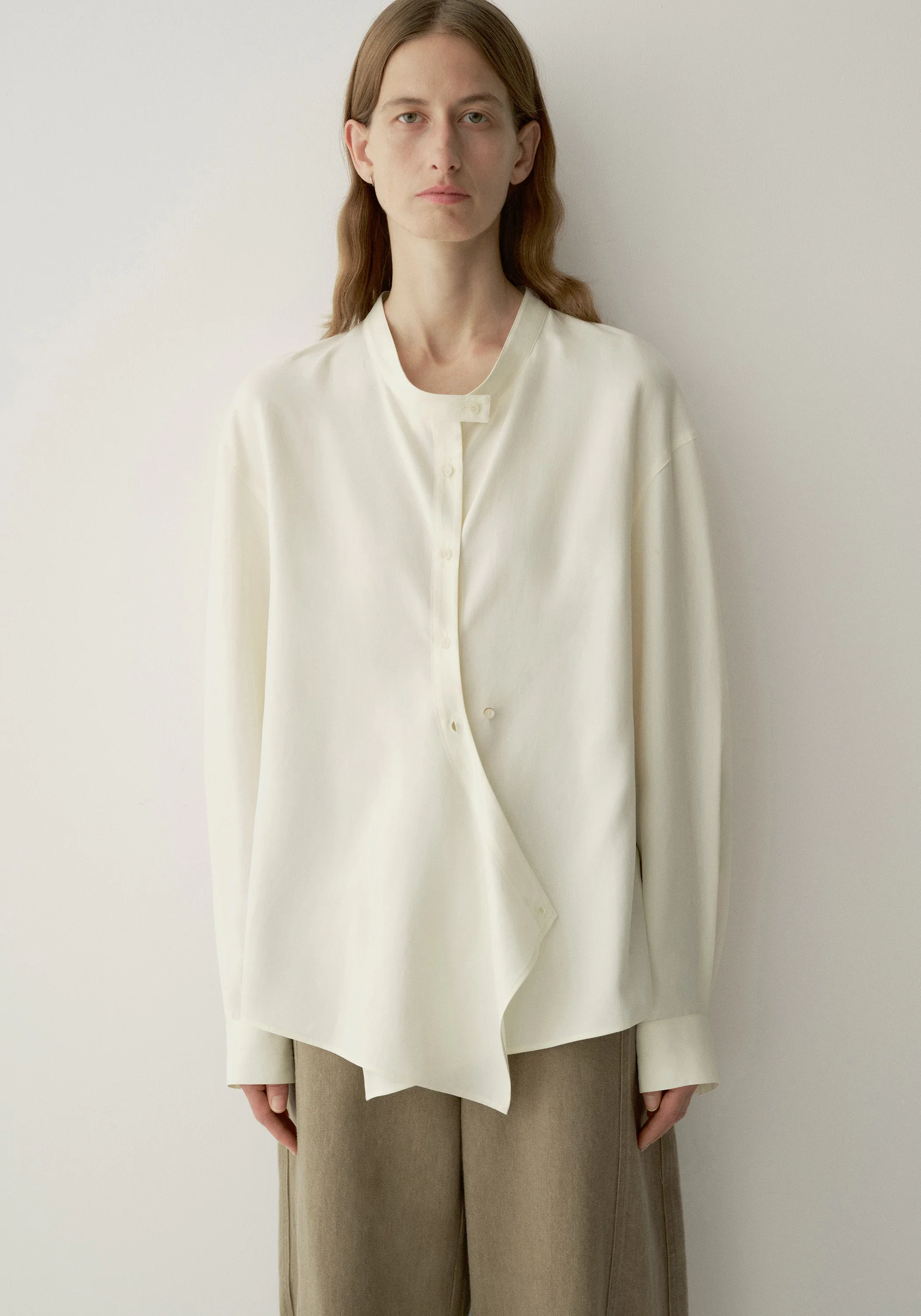Curved-placket Shirt - Image 17