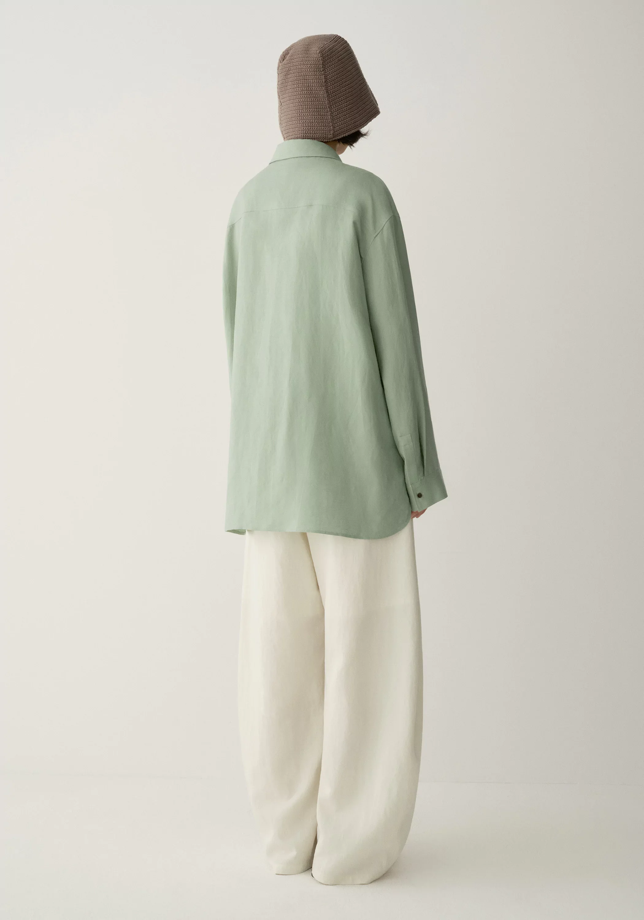 Slim-tie Linen Shirt - Image 18