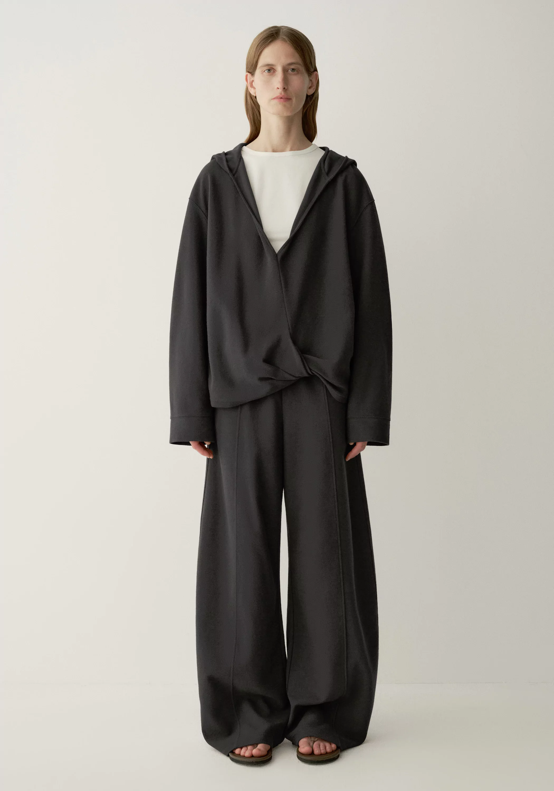 Twist-detail Hooded Sweatshirt - Image 17