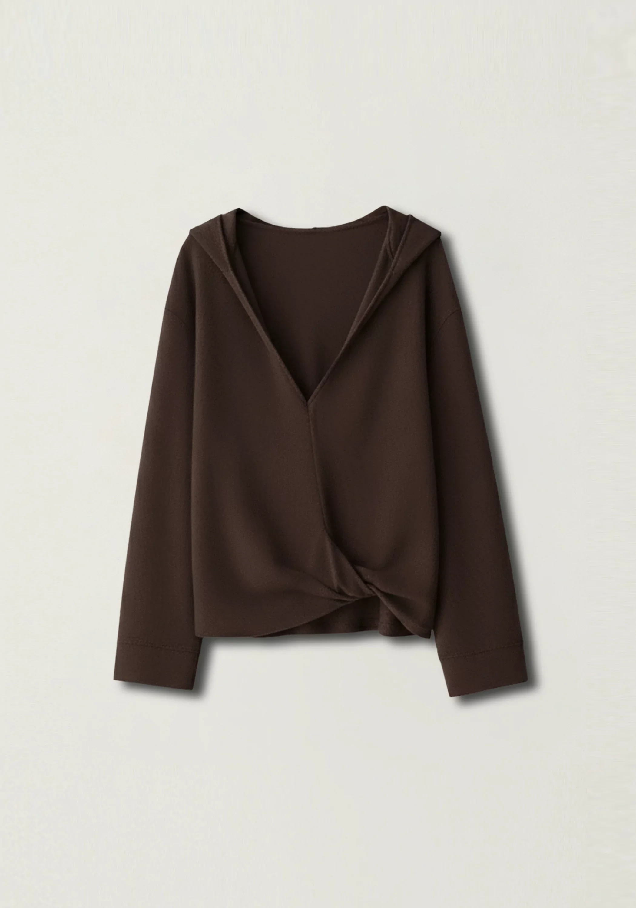 Twist-detail Hooded Sweatshirt - Image 2