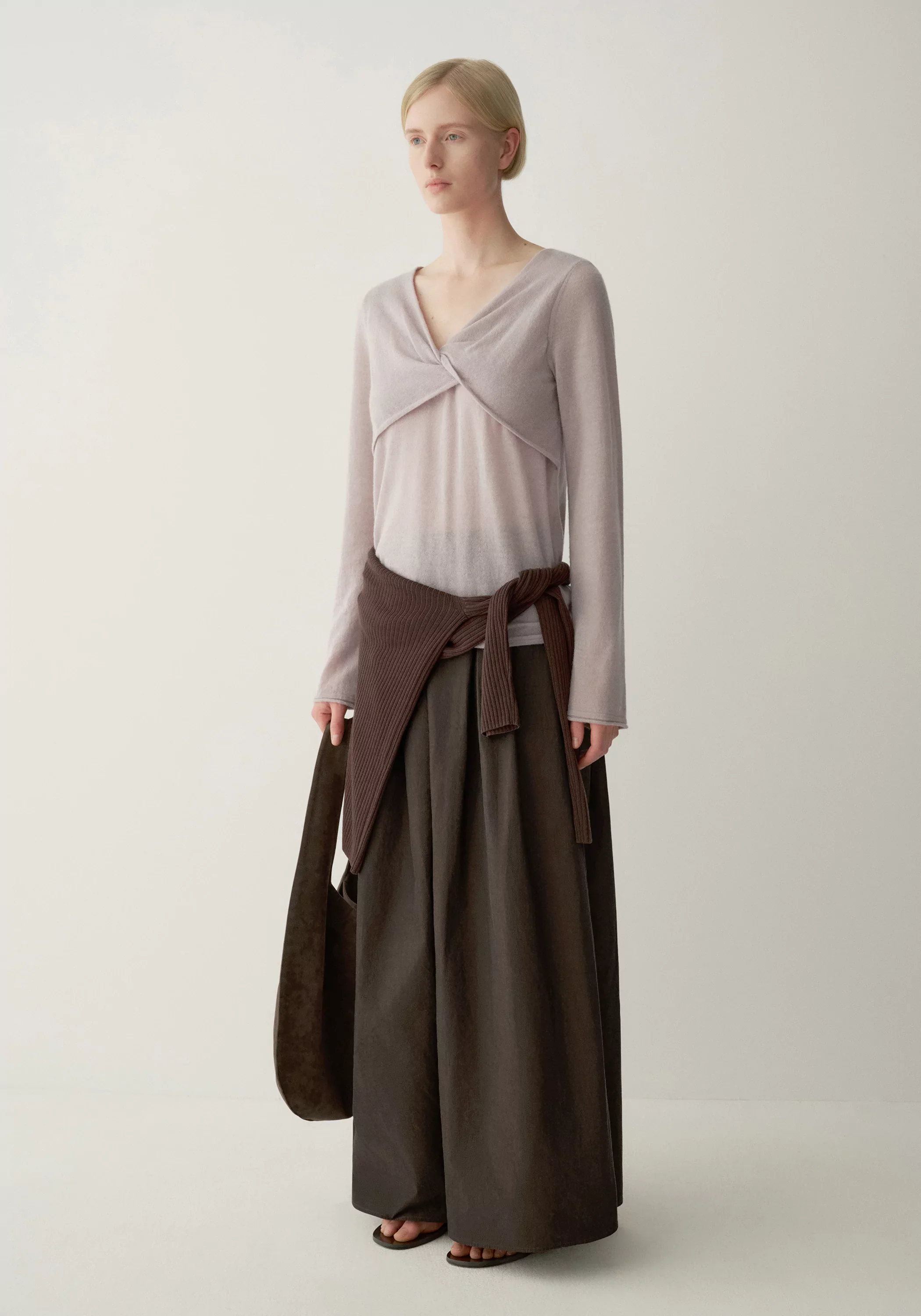 Merino Wool Twist-front Top - Image 10