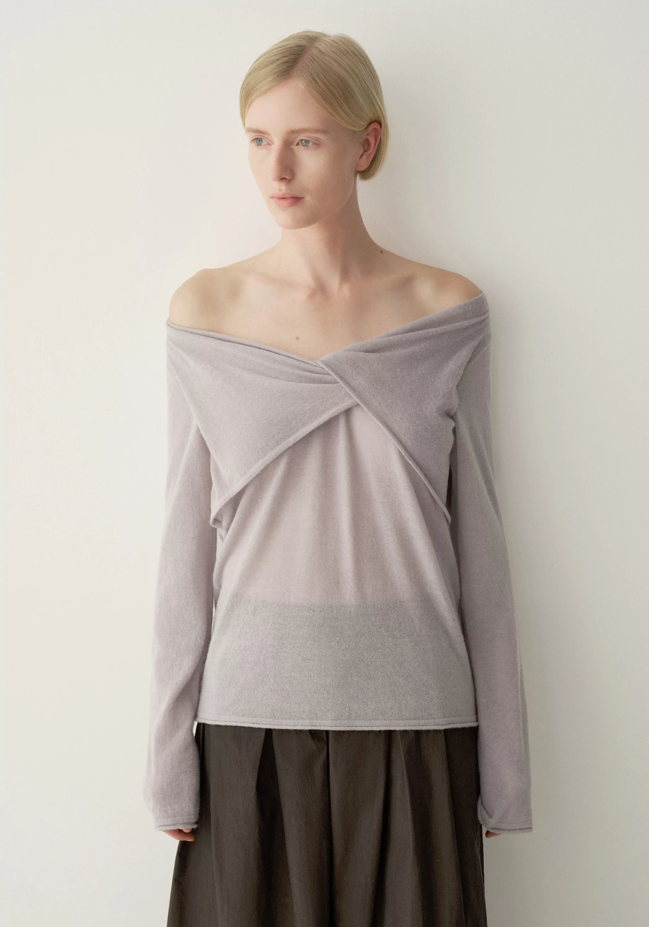 Merino Wool Twist-front Top - Image 12