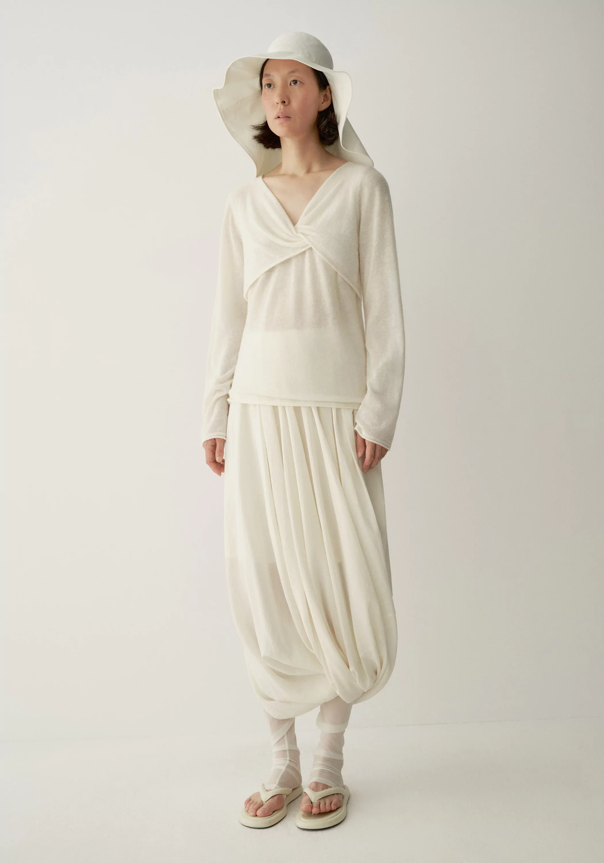 Merino Wool Twist-front Top - Image 16