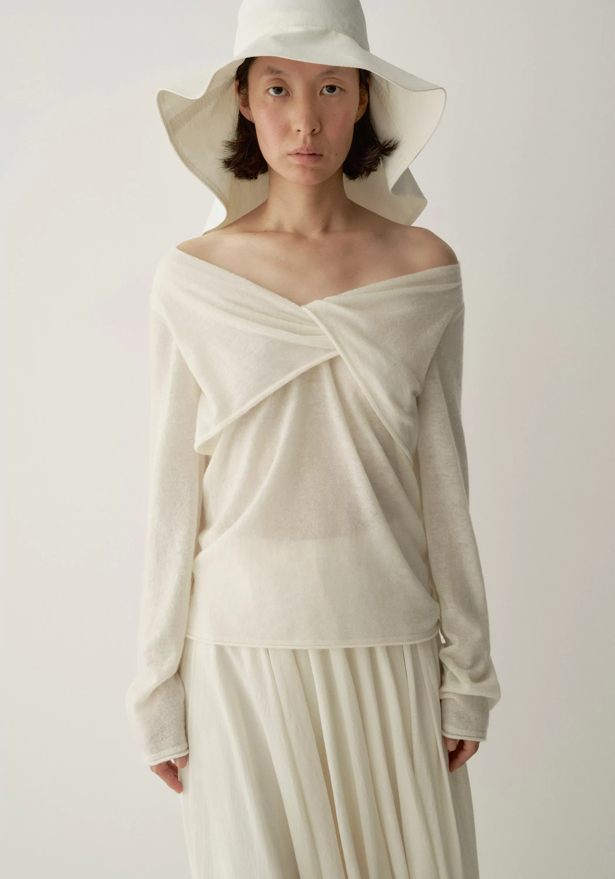 Merino Wool Twist-front Top - Image 17
