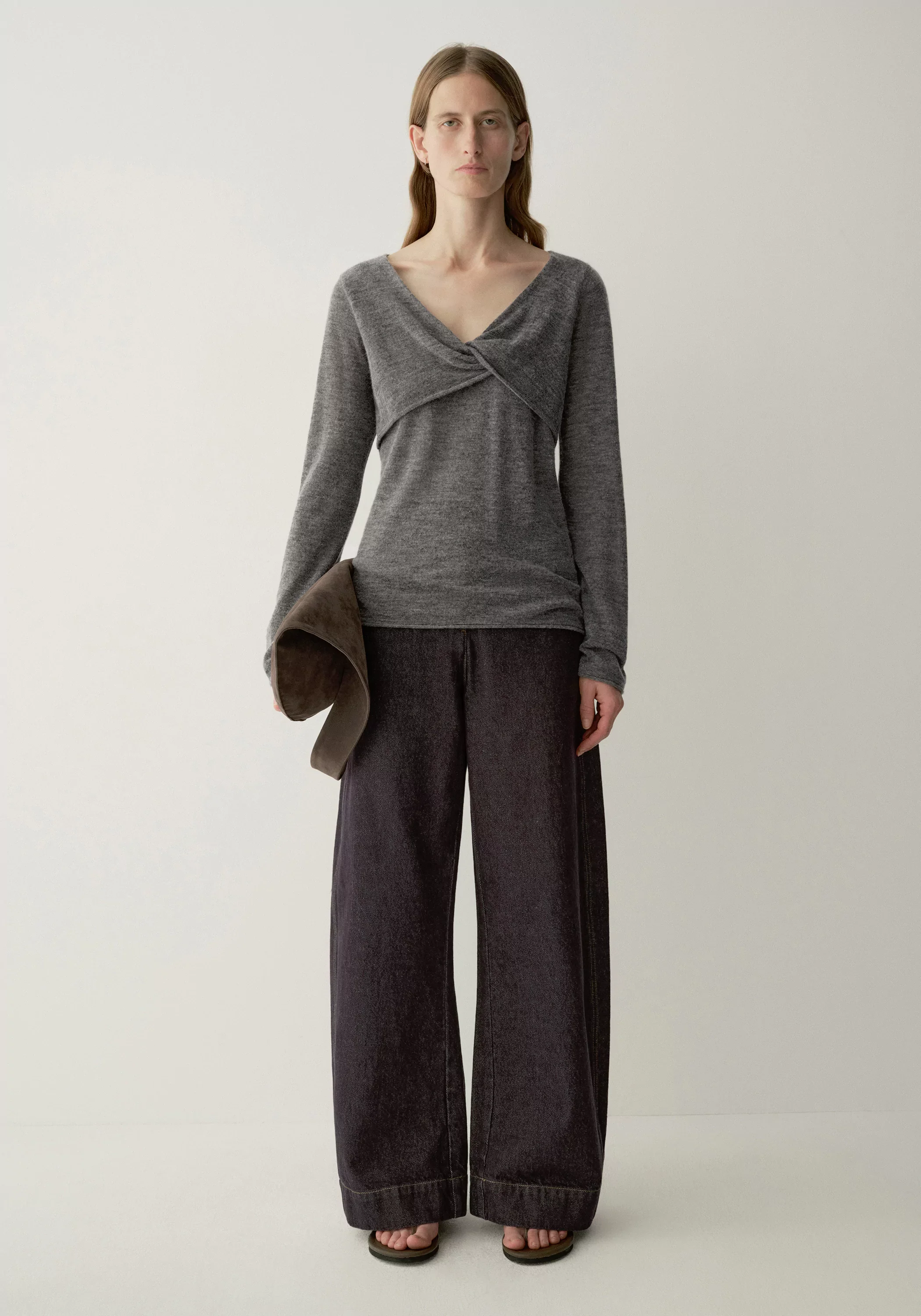 Merino Wool Twist-front Top - Image 5