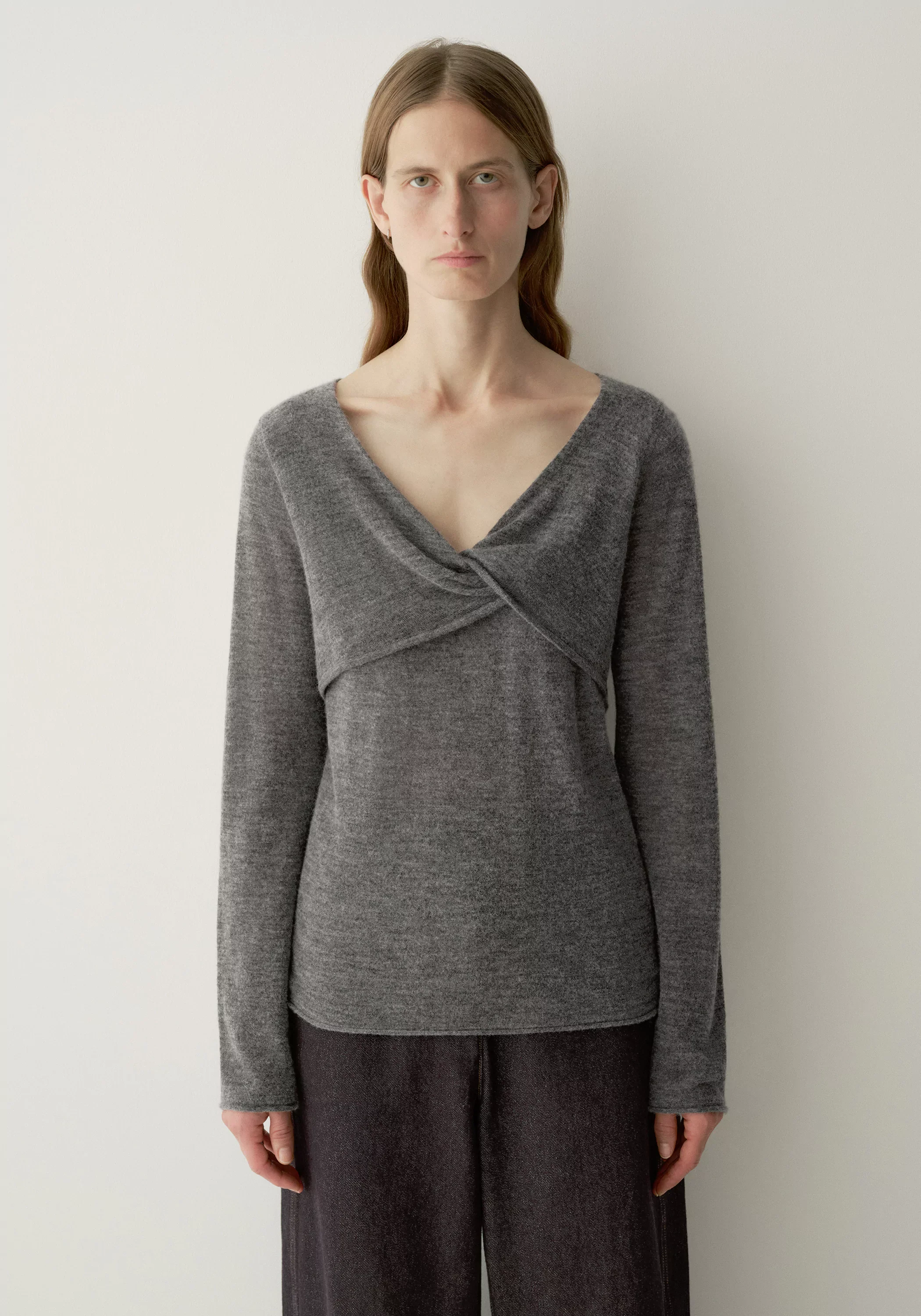 Merino Wool Twist-front Top - Image 8