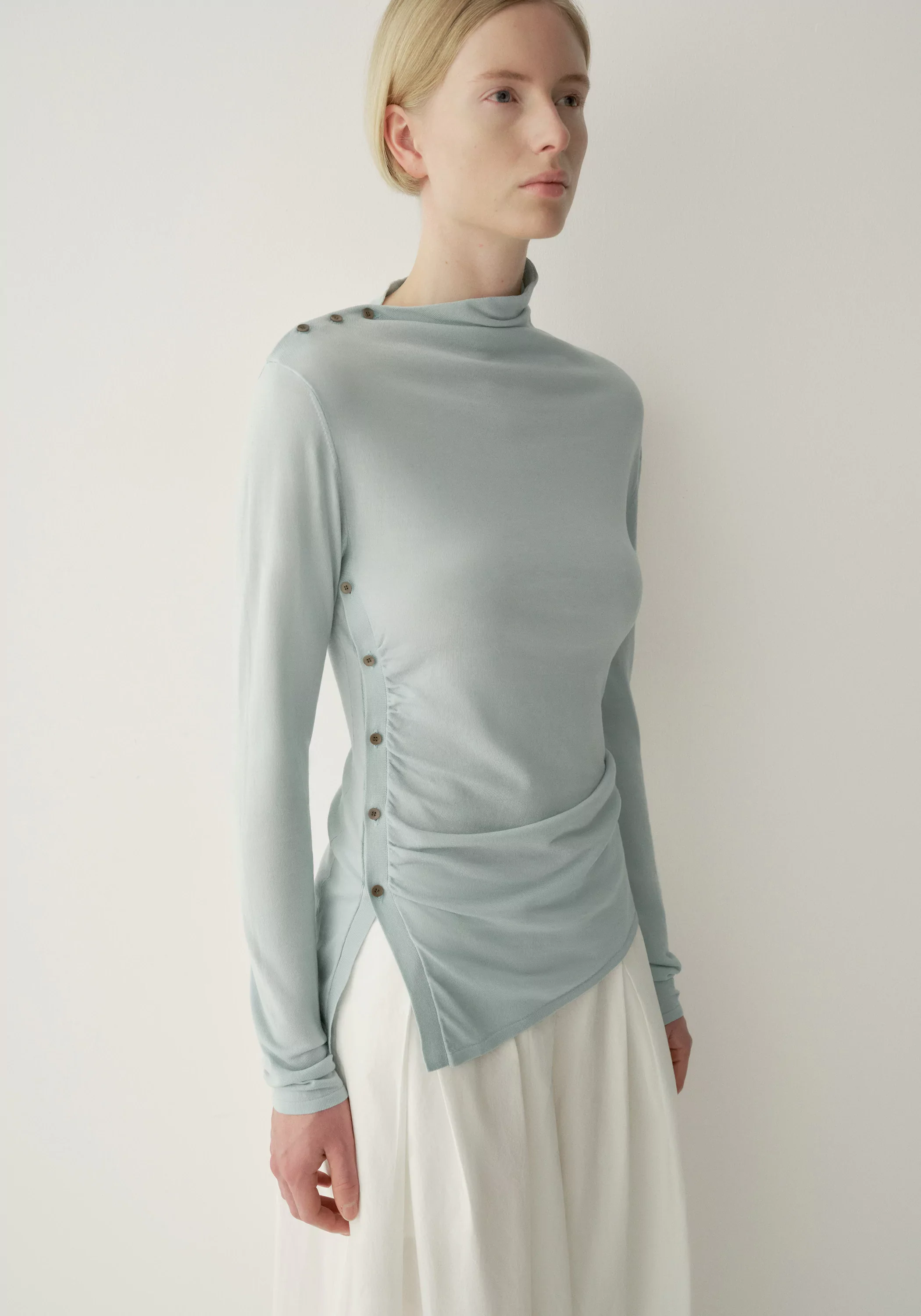 Asymmetric Buttoned Top - Image 13
