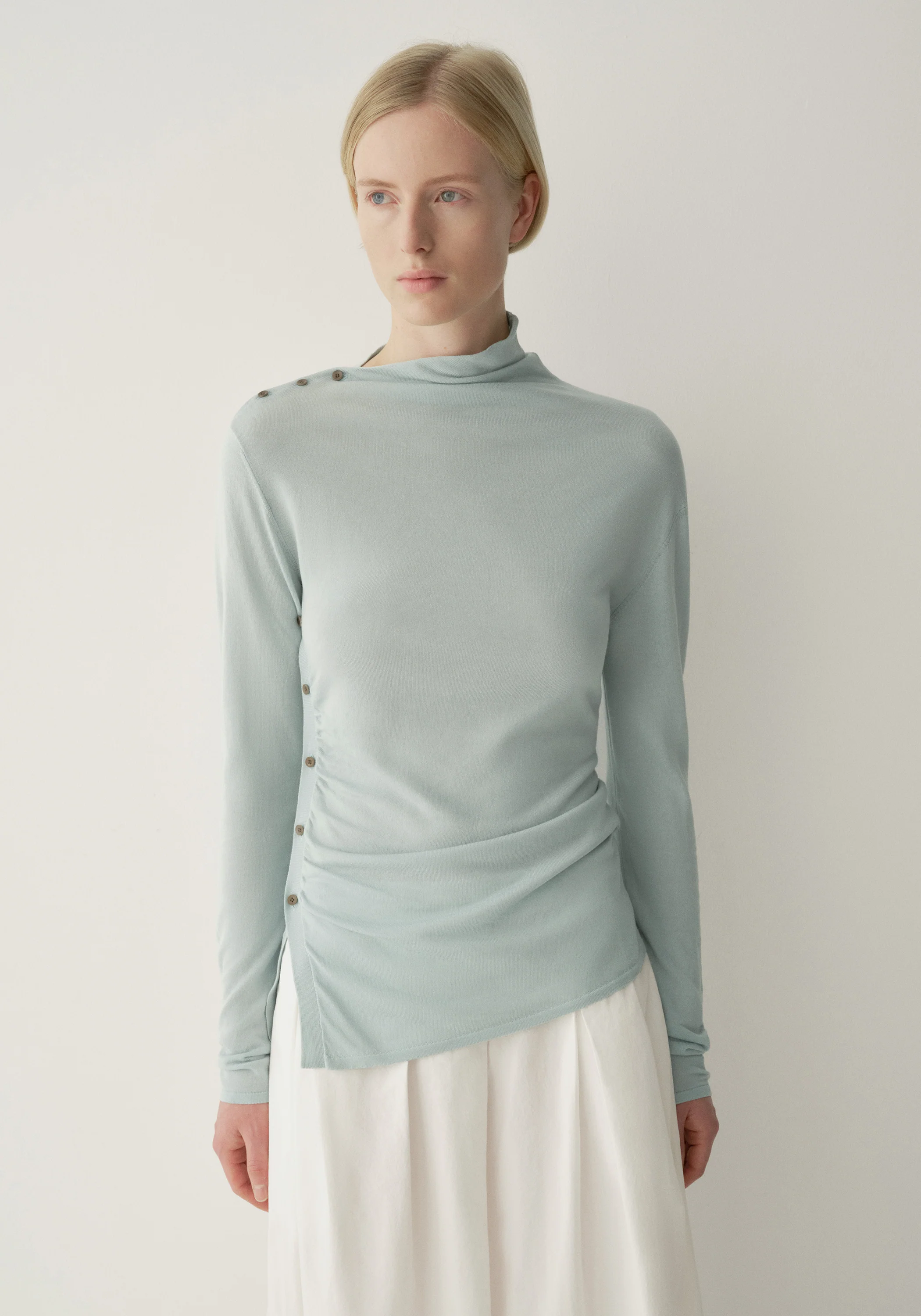Asymmetric Buttoned Top - Image 4
