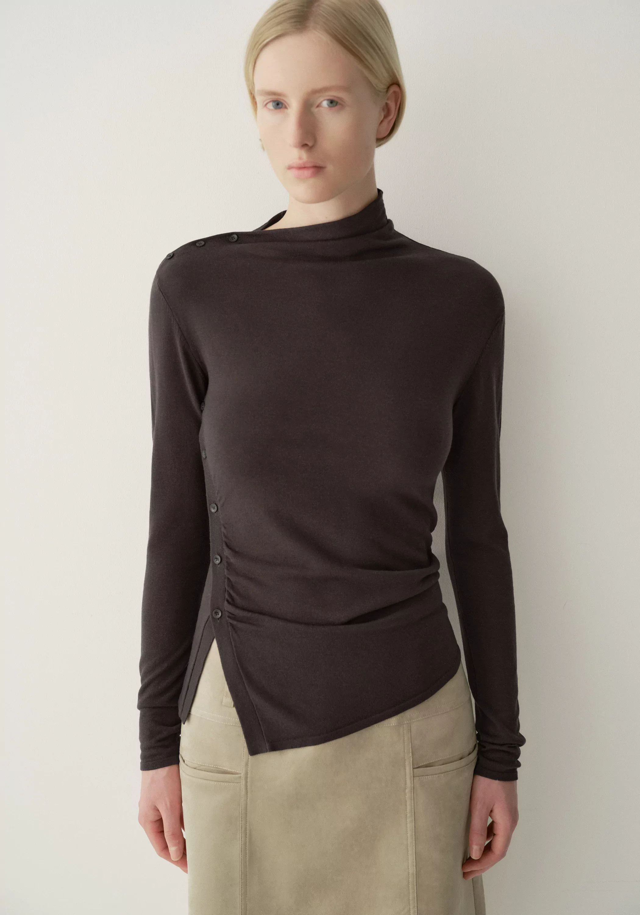Asymmetric Buttoned Top - Image 8