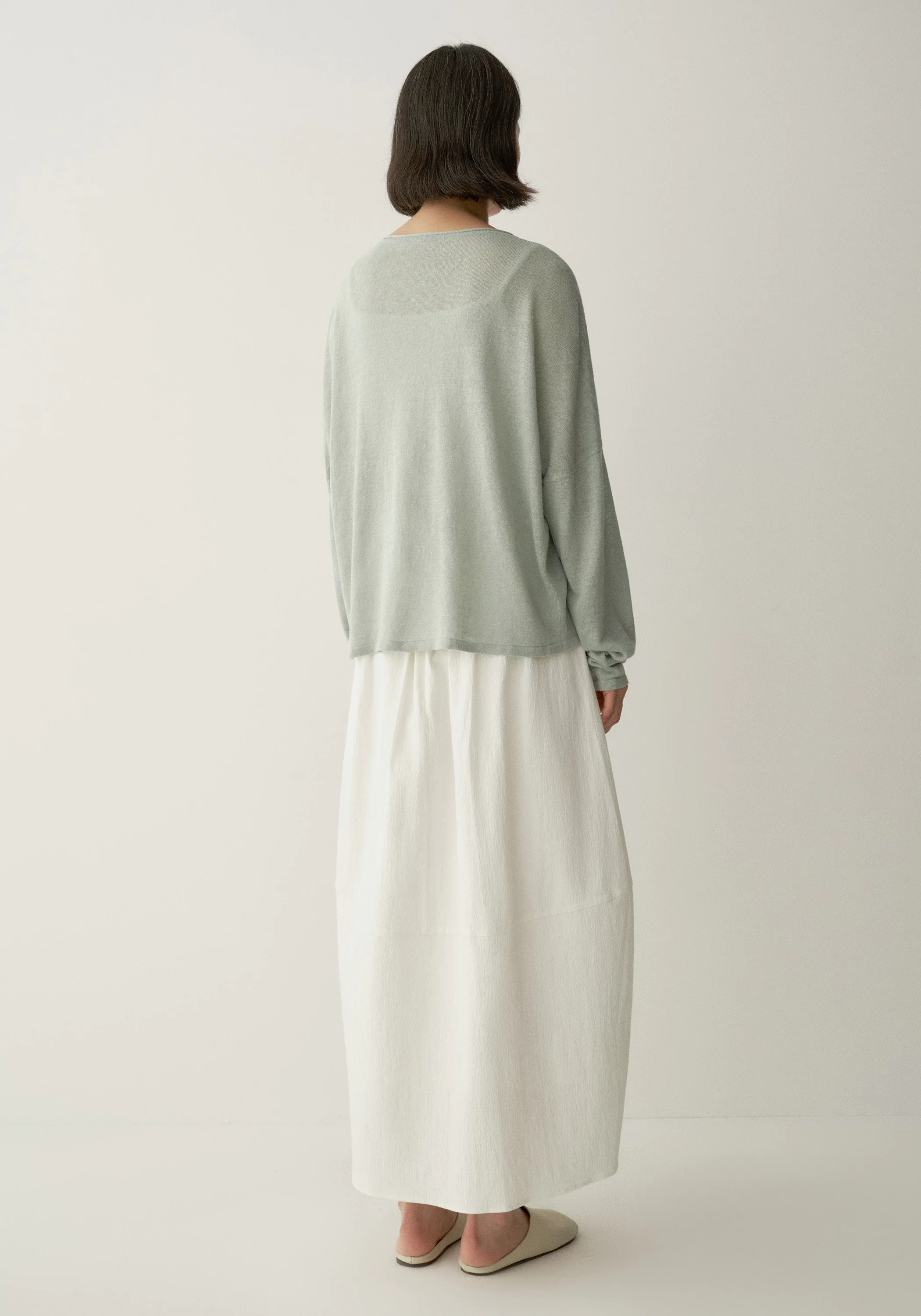 Linen Long-sleeve Blouse - Image 11