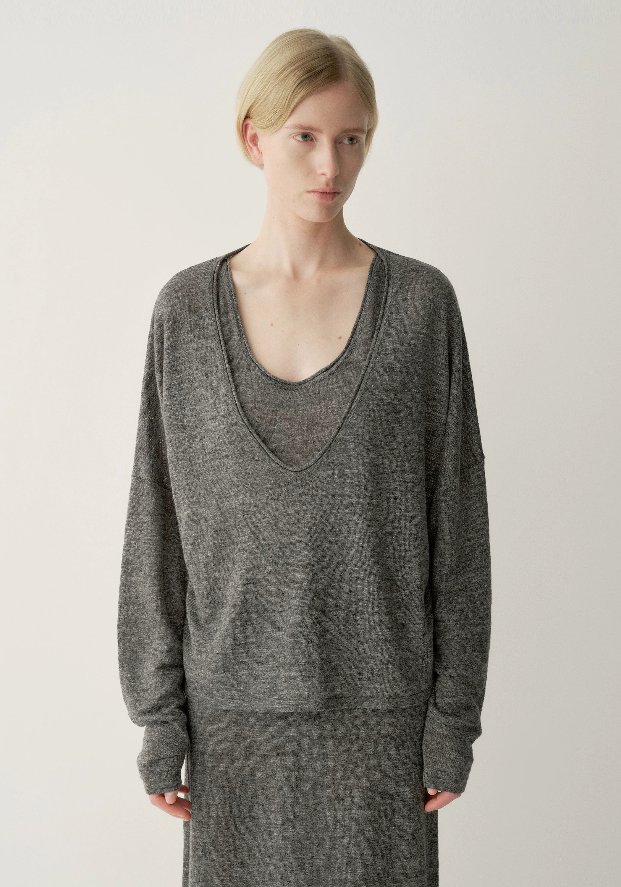 Linen Long-sleeve Blouse - Image 6