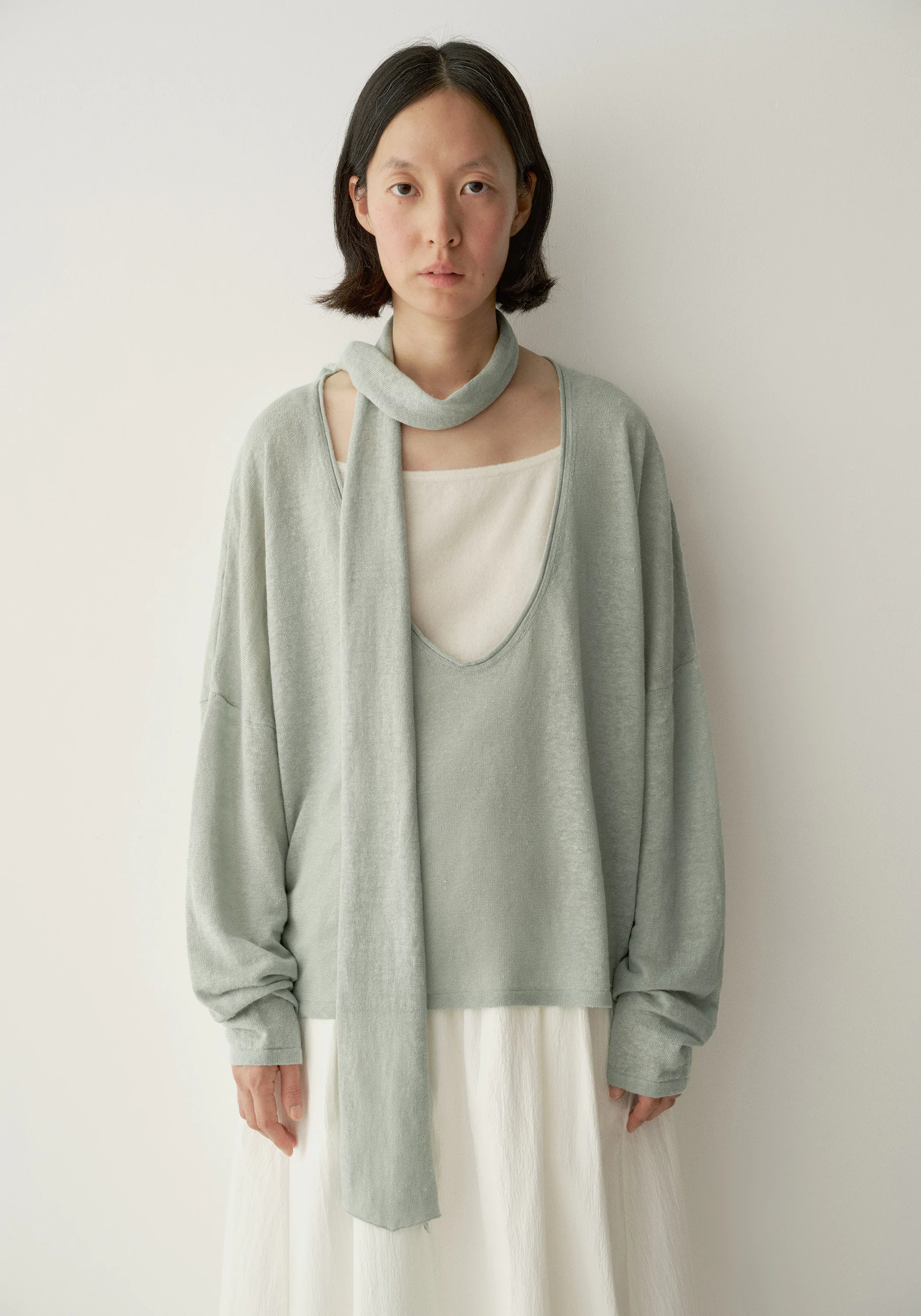 Linen Long-sleeve Blouse - Image 8