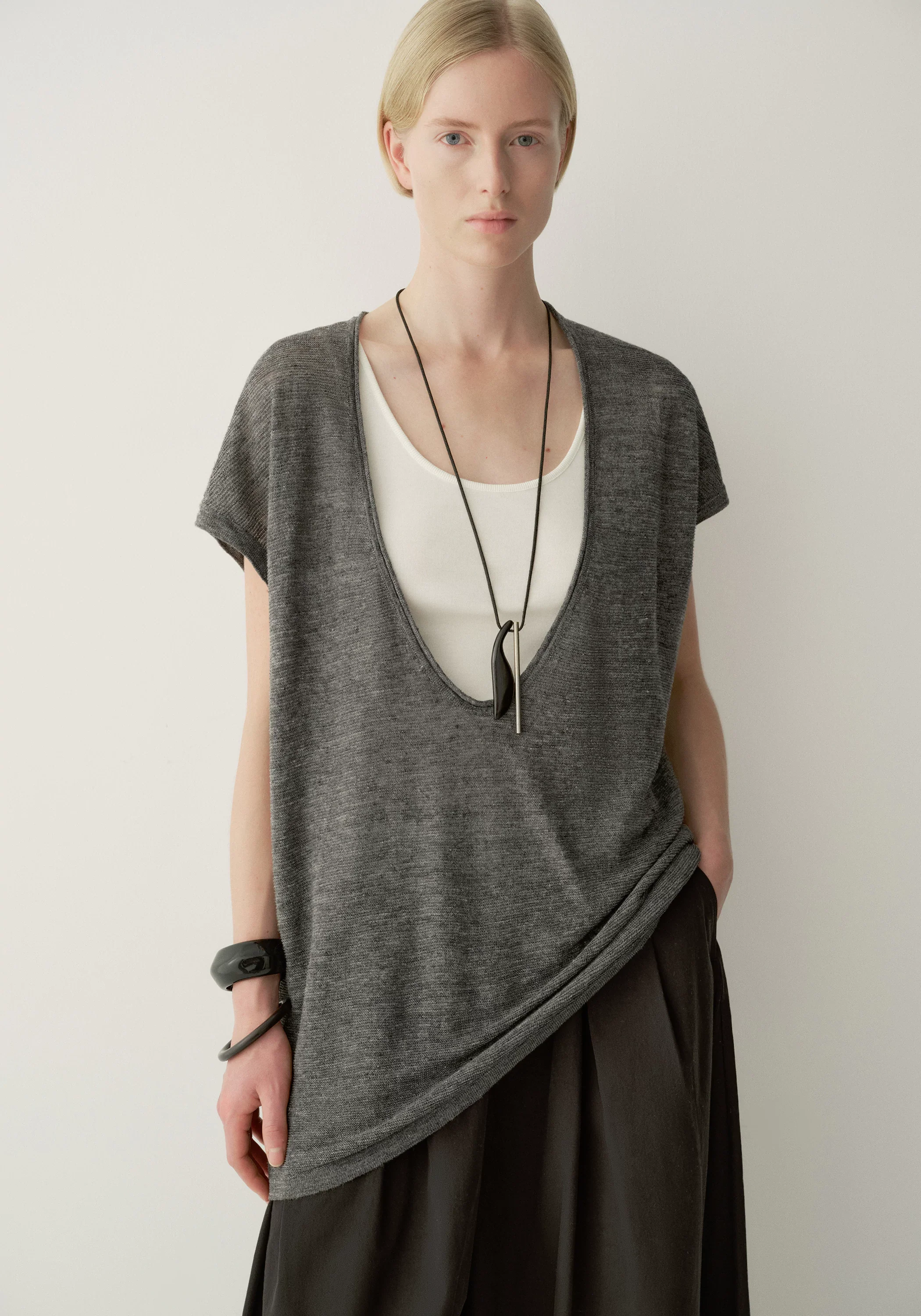 Linen Knitted Blouse - Image 6