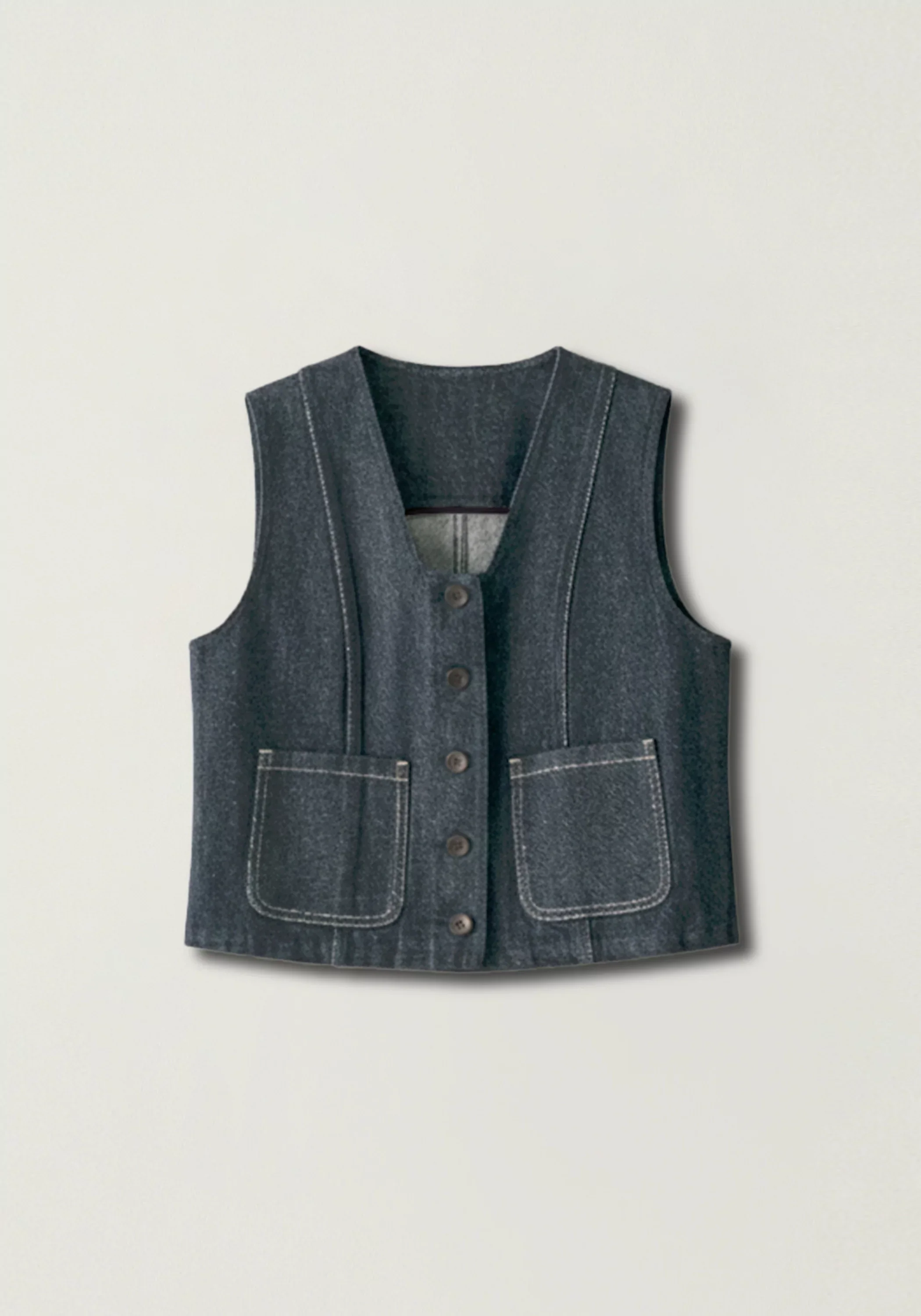 Okayama Denim Vest - Image 2