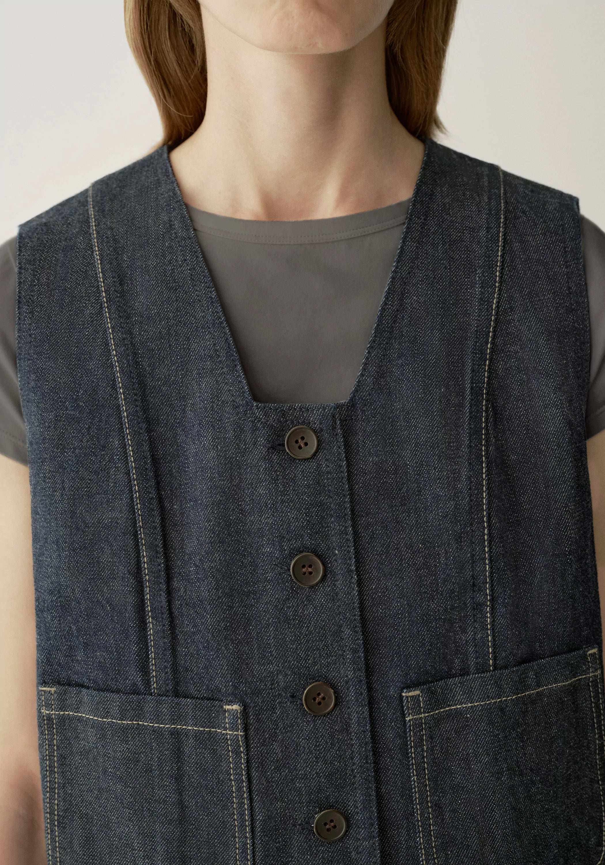 Okayama Denim Vest - Image 8