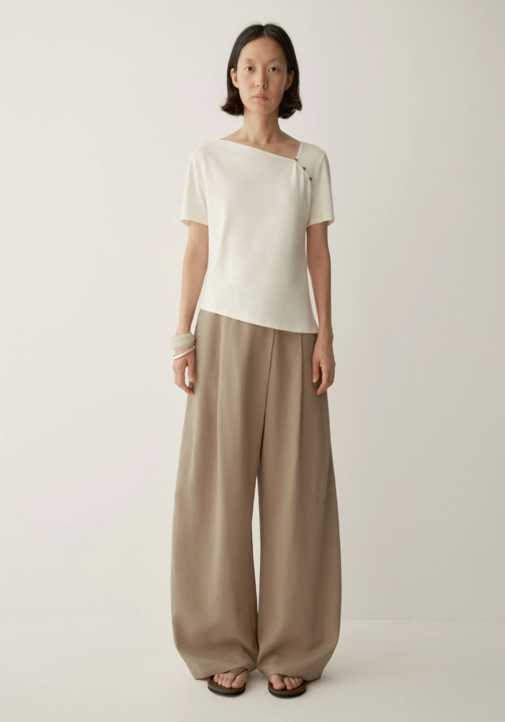 Asymmetric Curved Pants - Image 8