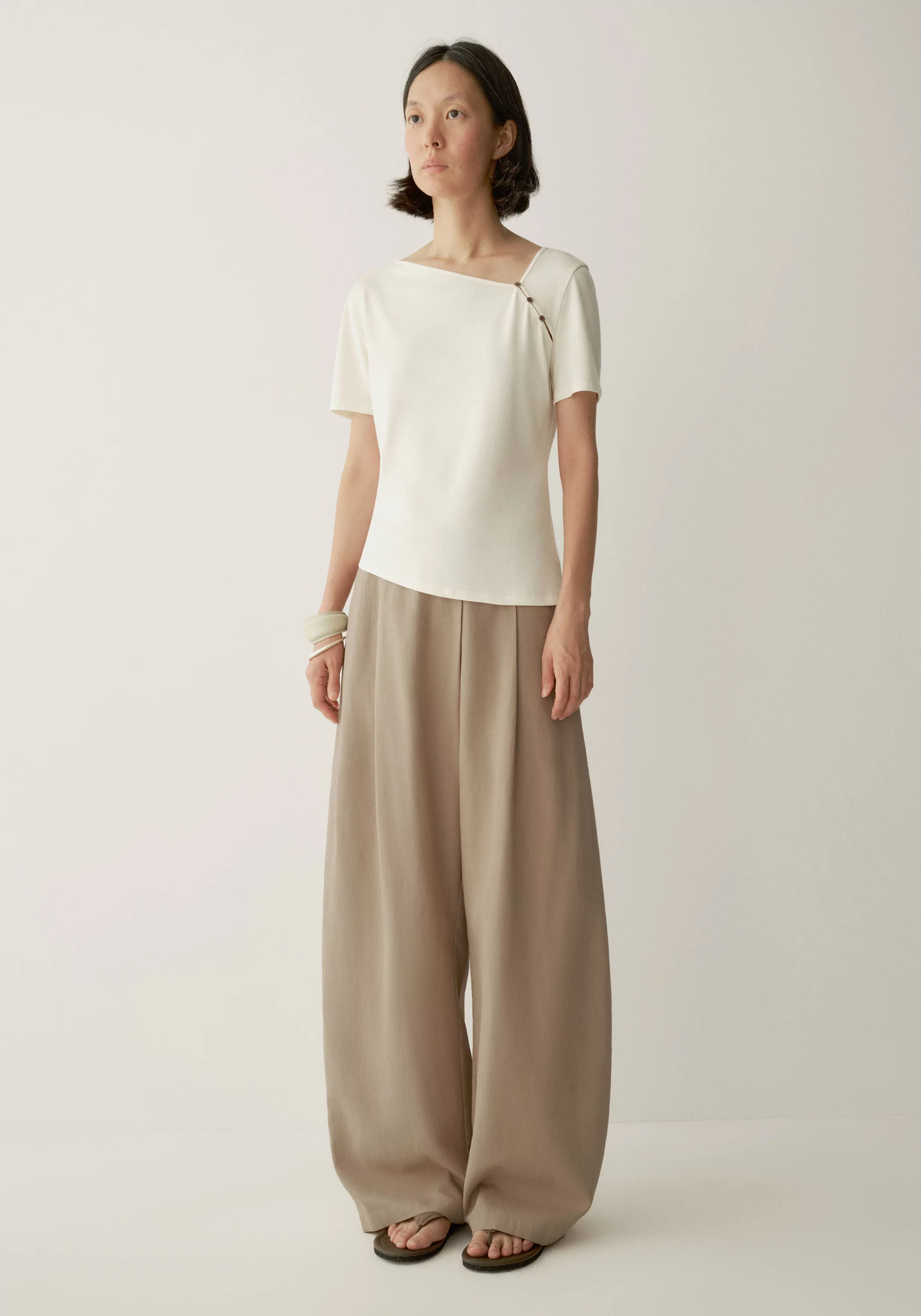 Asymmetric Curved Pants - Image 9
