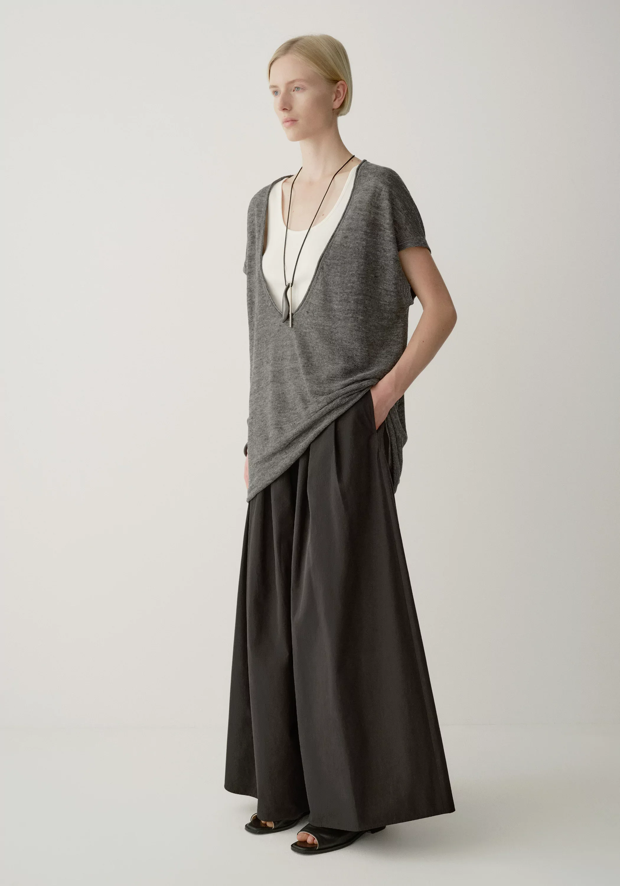 A-Line Pleated Pants - Image 12
