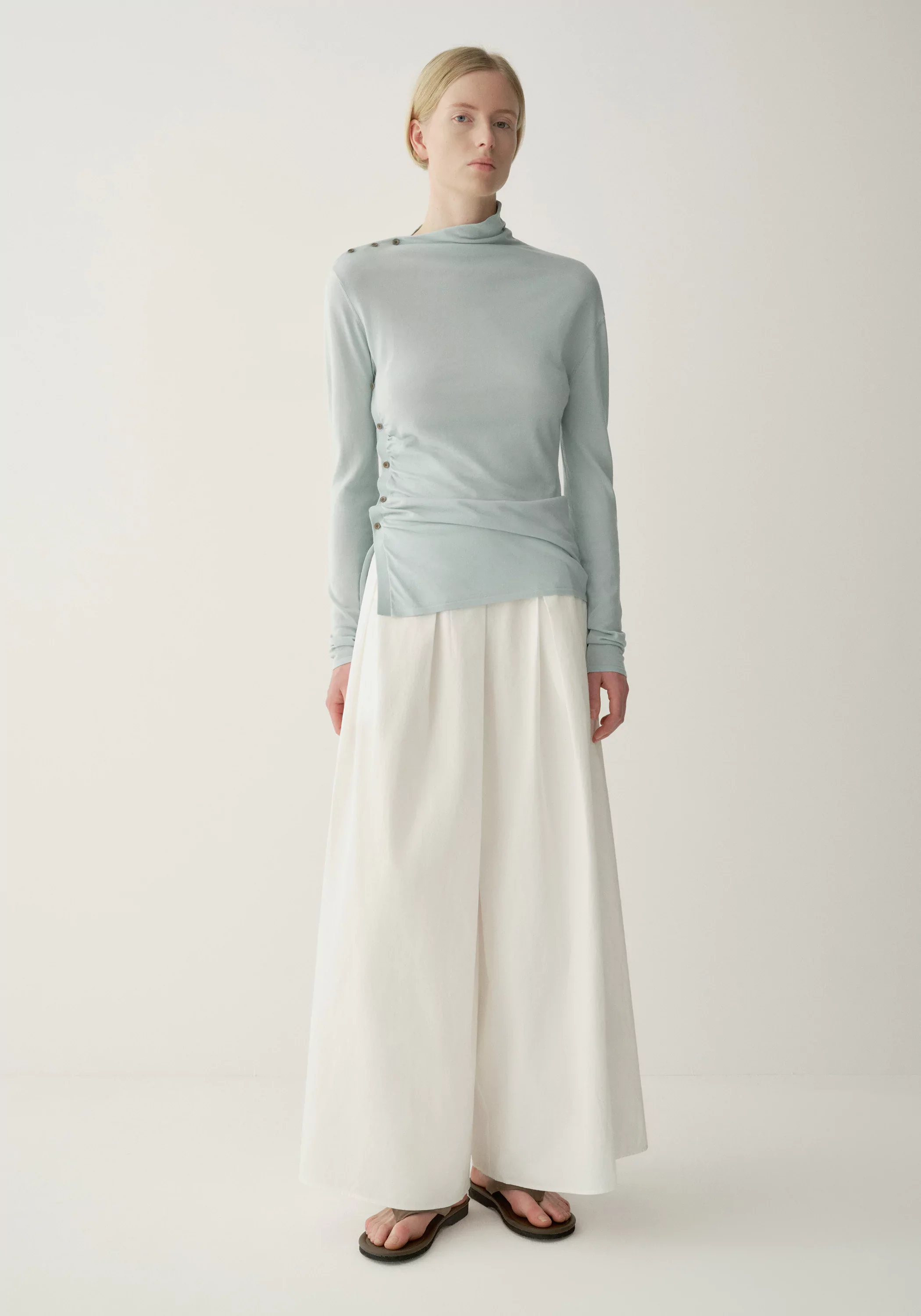 A-Line Pleated Pants - Image 16