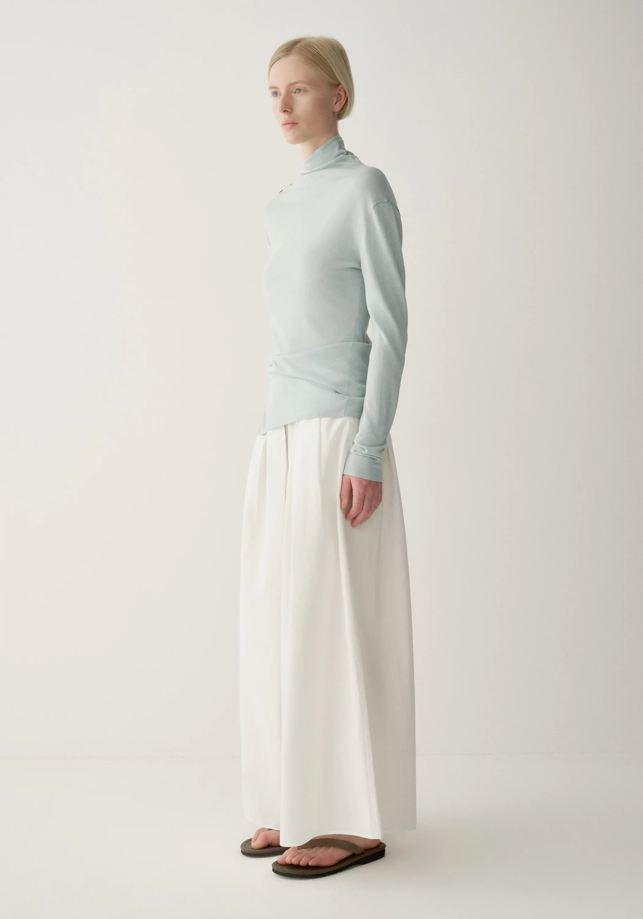 A-Line Pleated Pants - Image 17