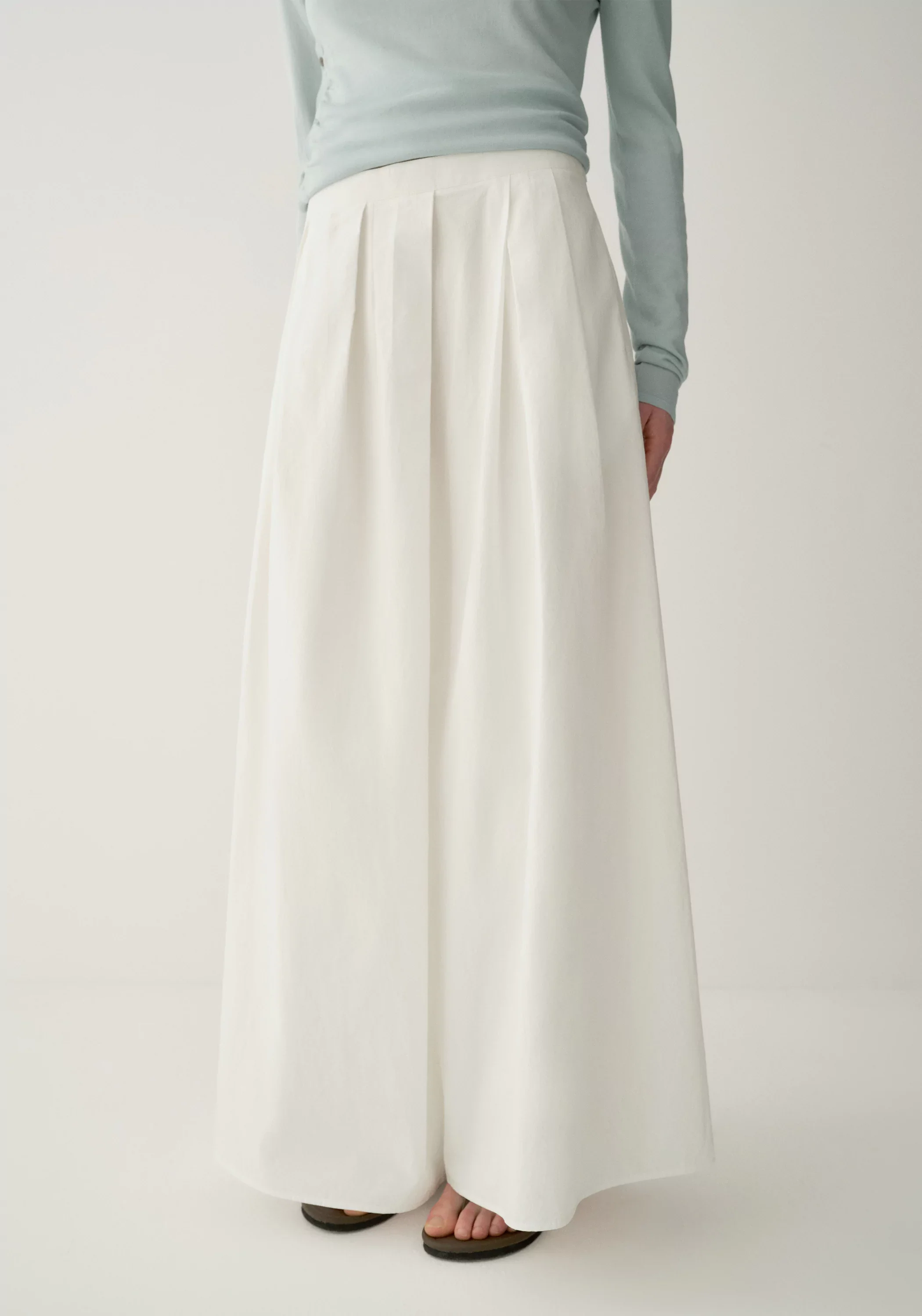 A-Line Pleated Pants - Image 19