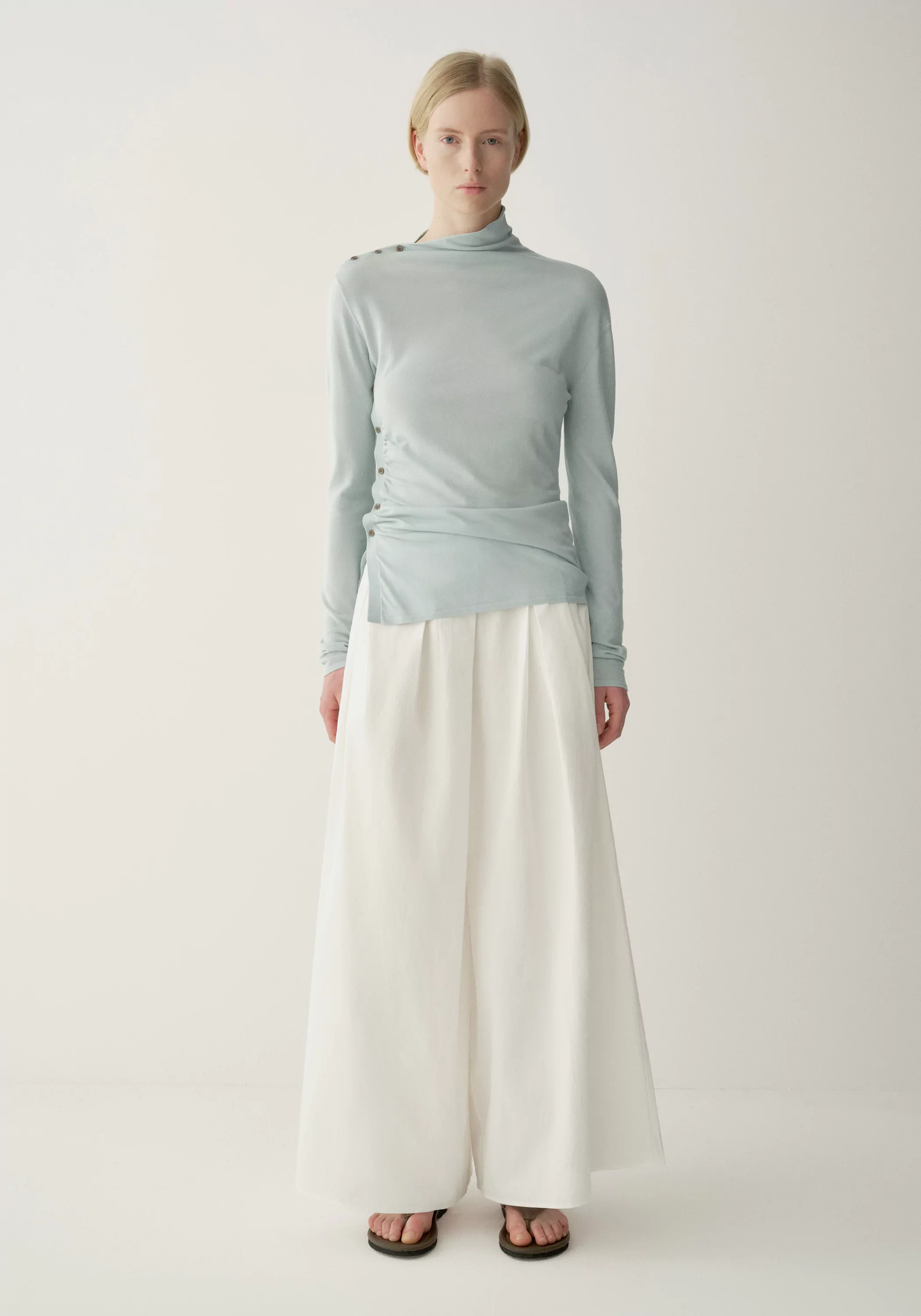 A-Line Pleated Pants - Image 4