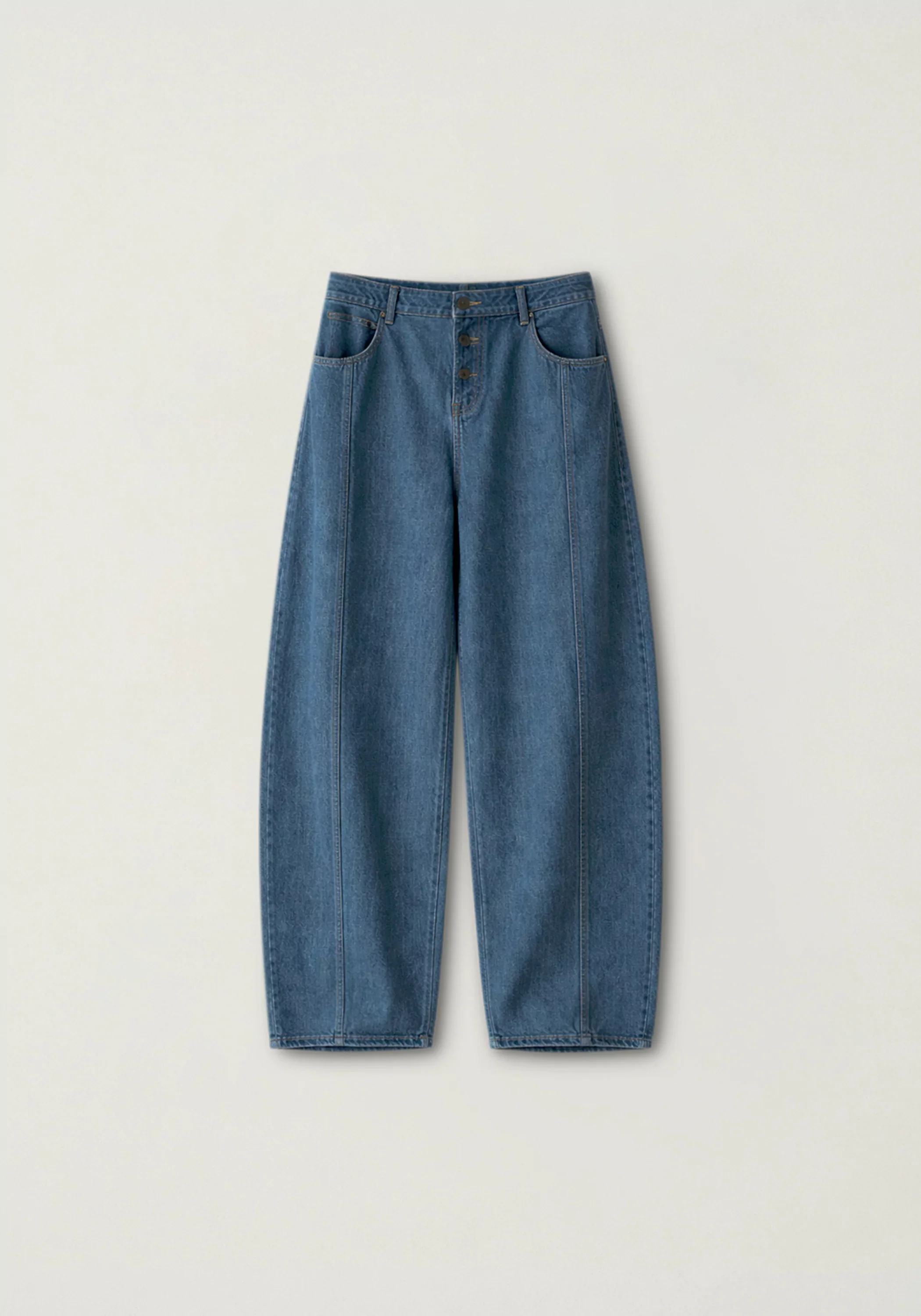 Retro Buttoned Jeans - Image 2