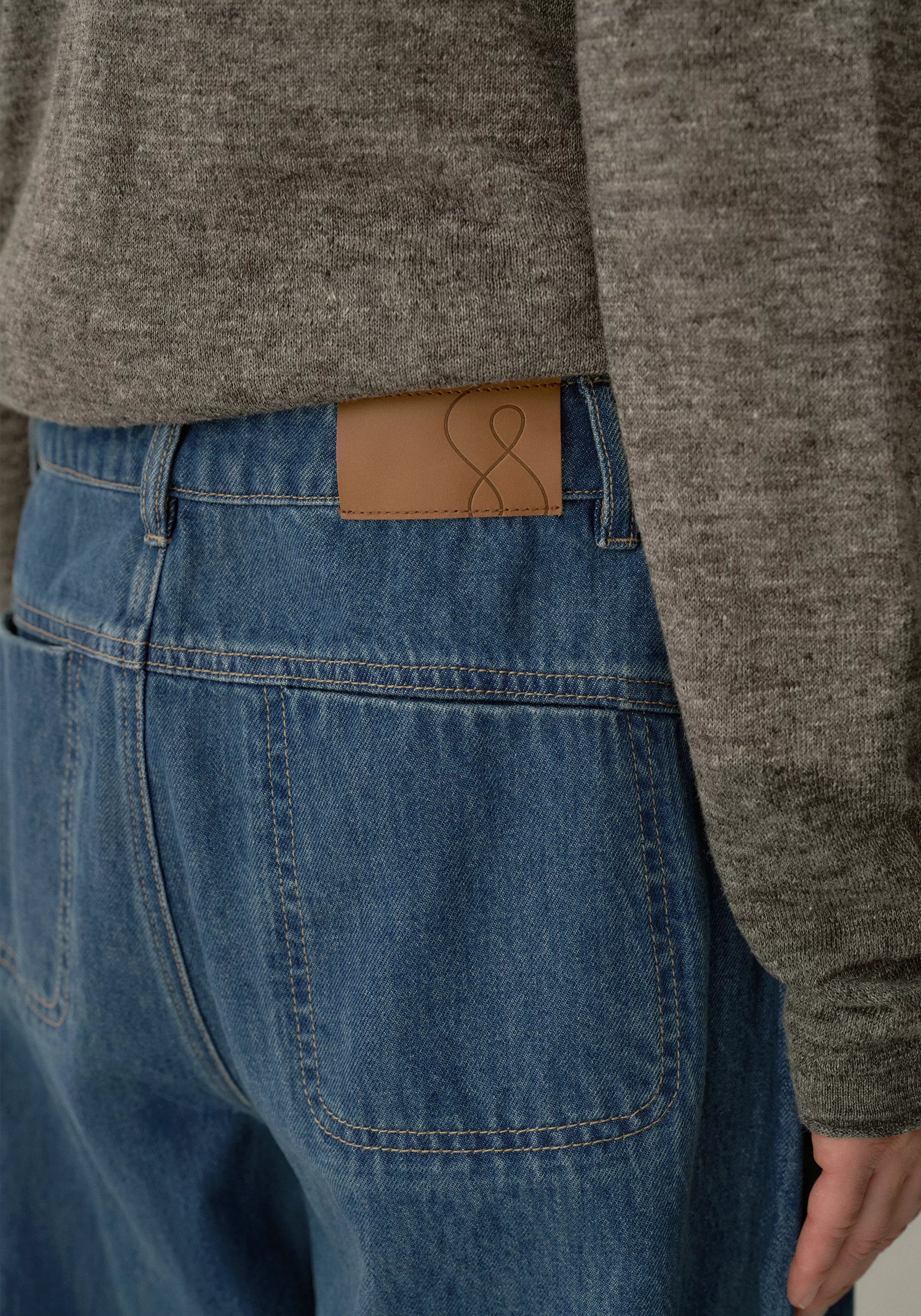 Retro Buttoned Jeans - Image 7