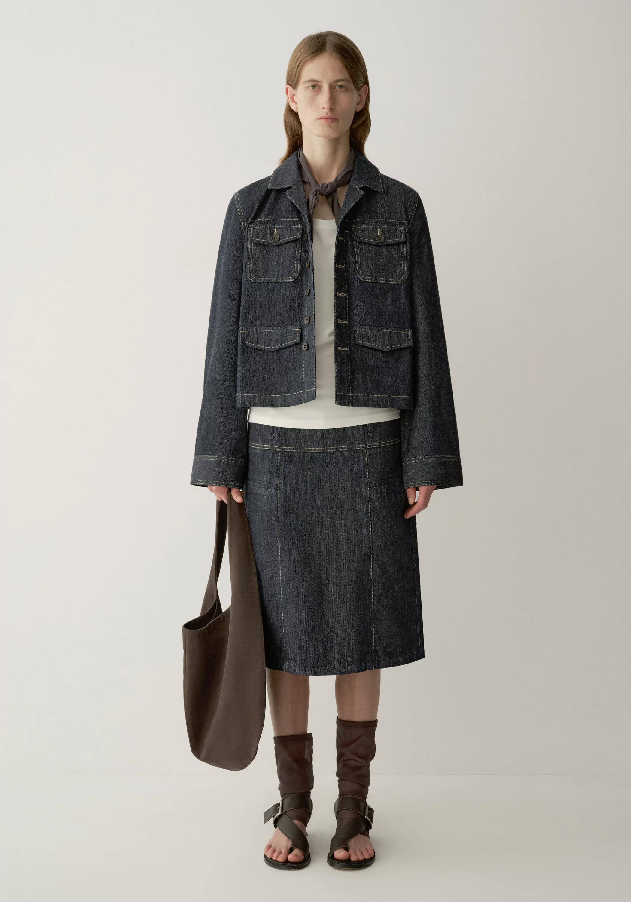 Okayama Straight Denim Skirt - Image 5