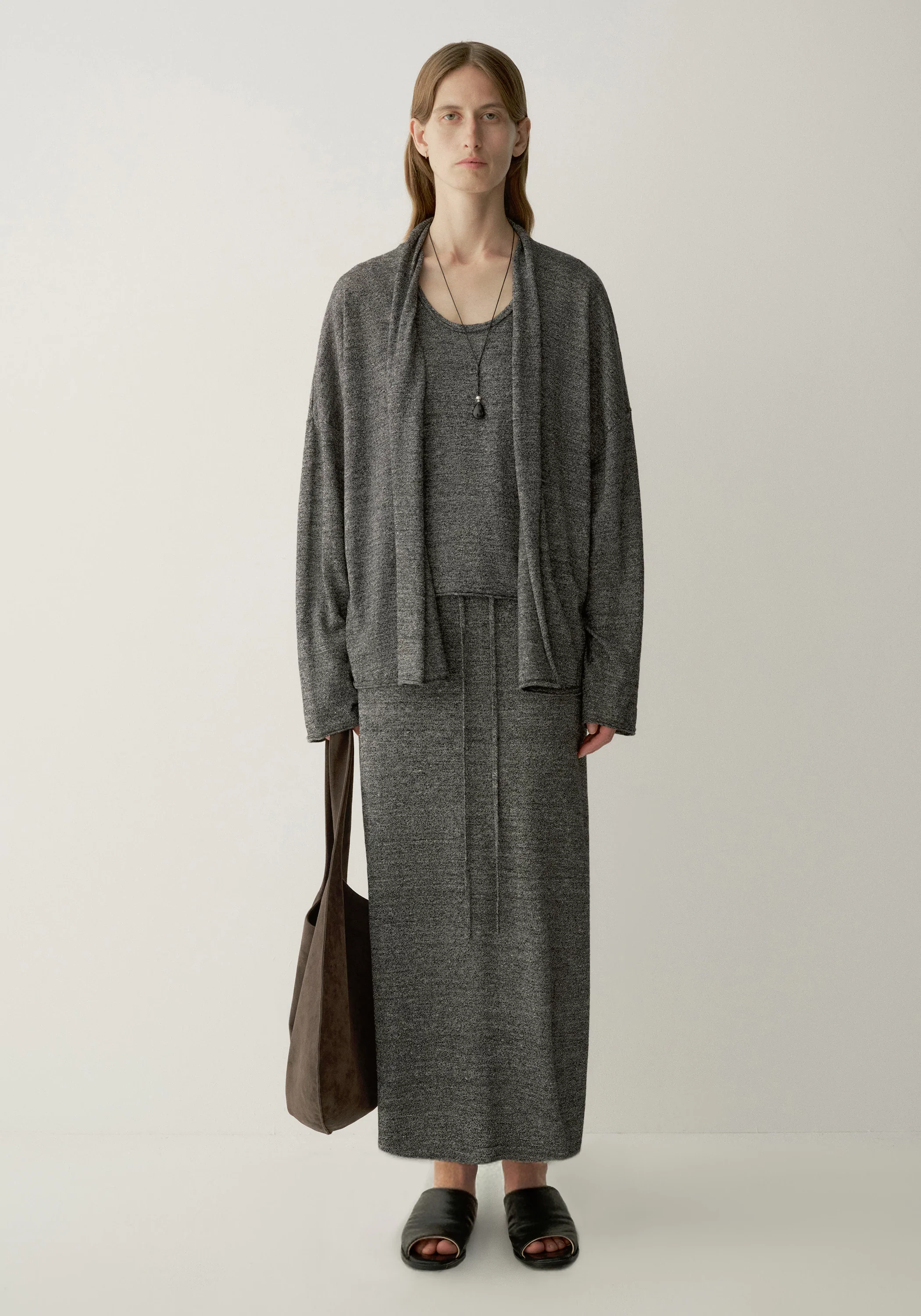 Wool-linen Knitted Skirt