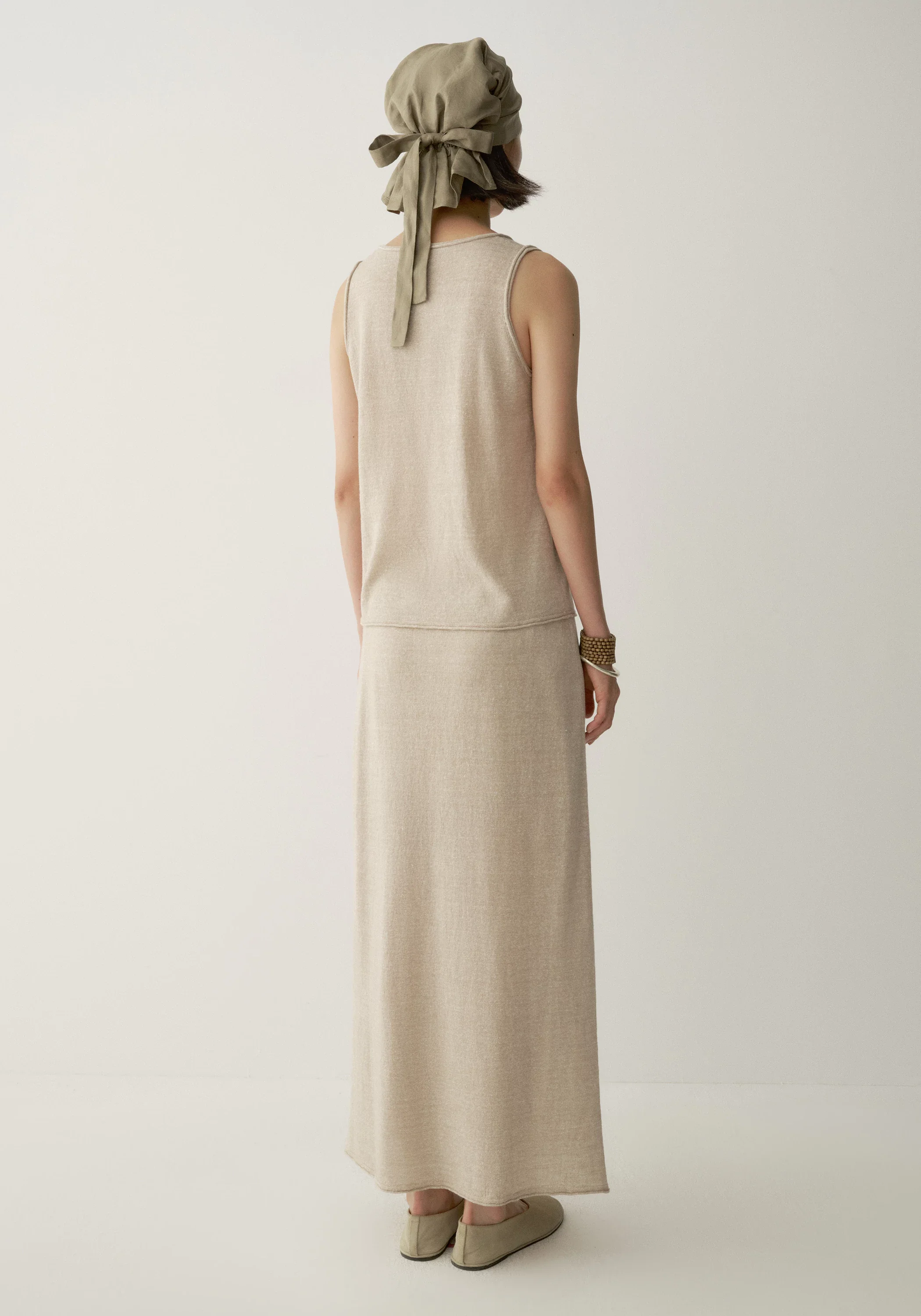 Wool-linen Knitted Skirt - Image 10