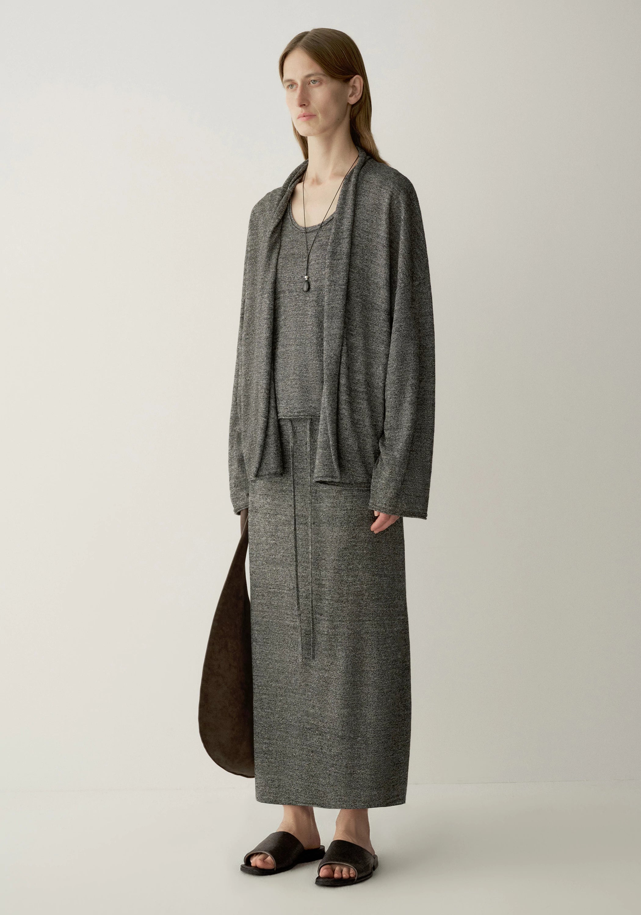 Wool-linen Knitted Skirt - Image 3