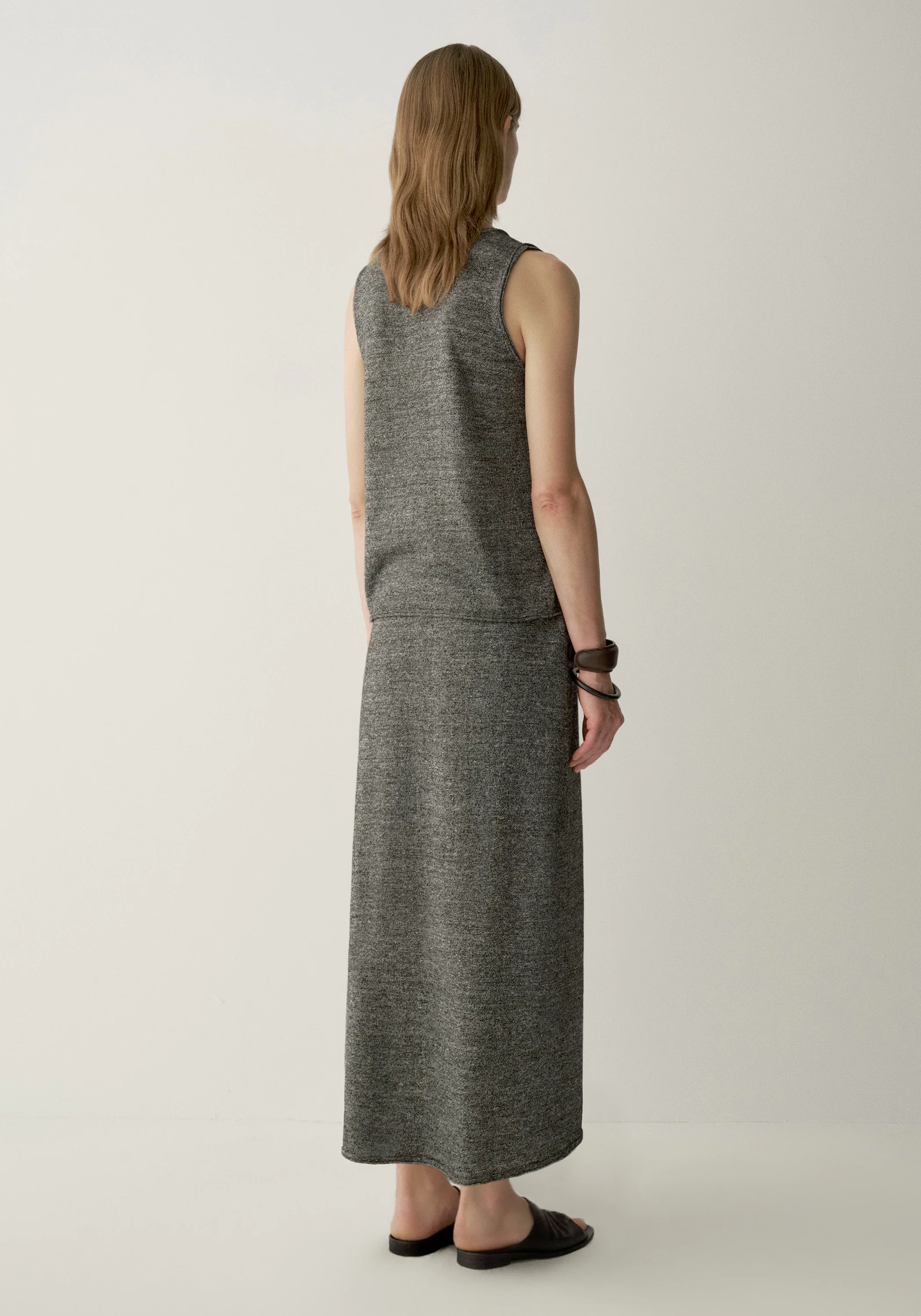 Wool-linen Knitted Skirt - Image 4