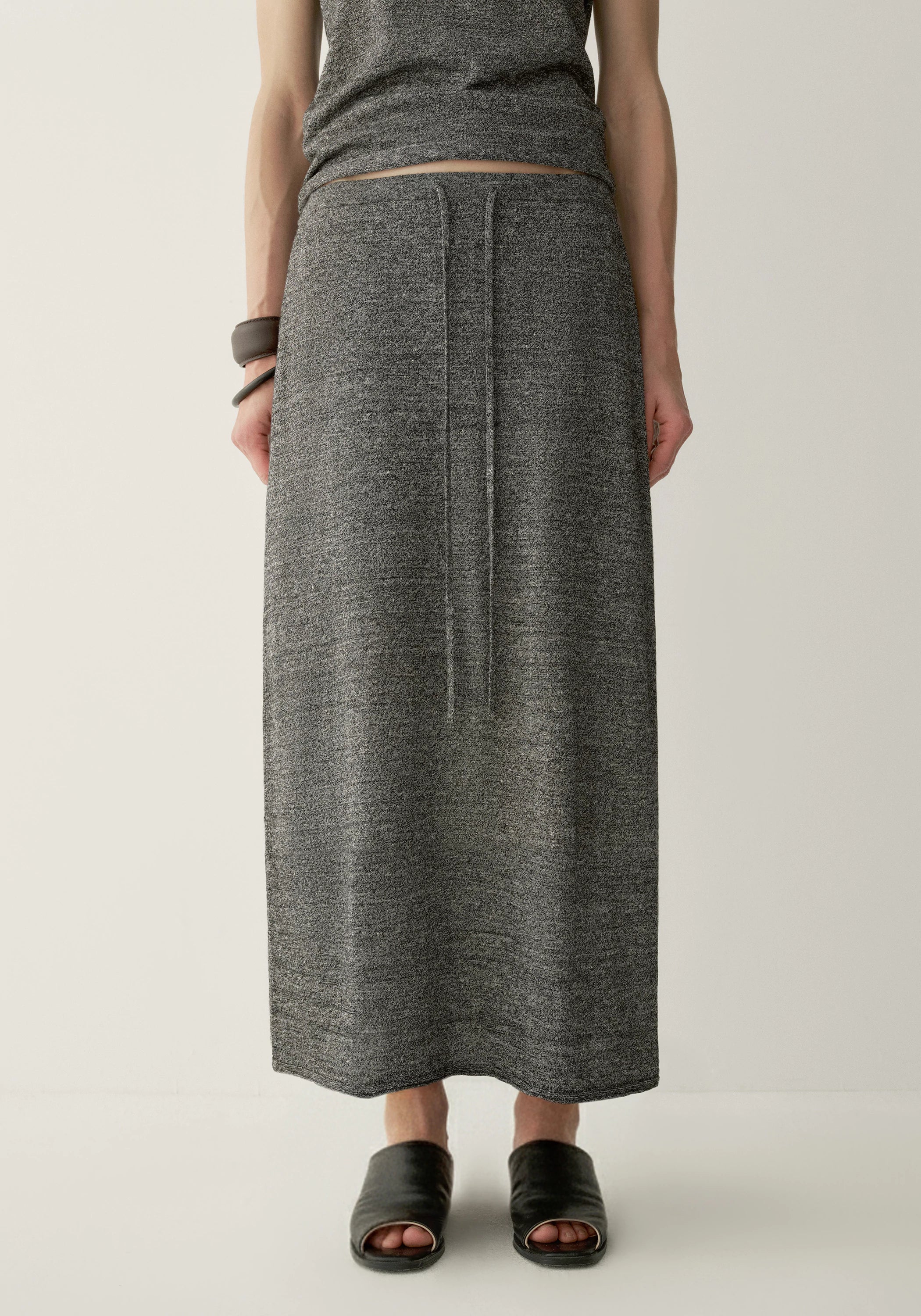 Wool-linen Knitted Skirt - Image 5