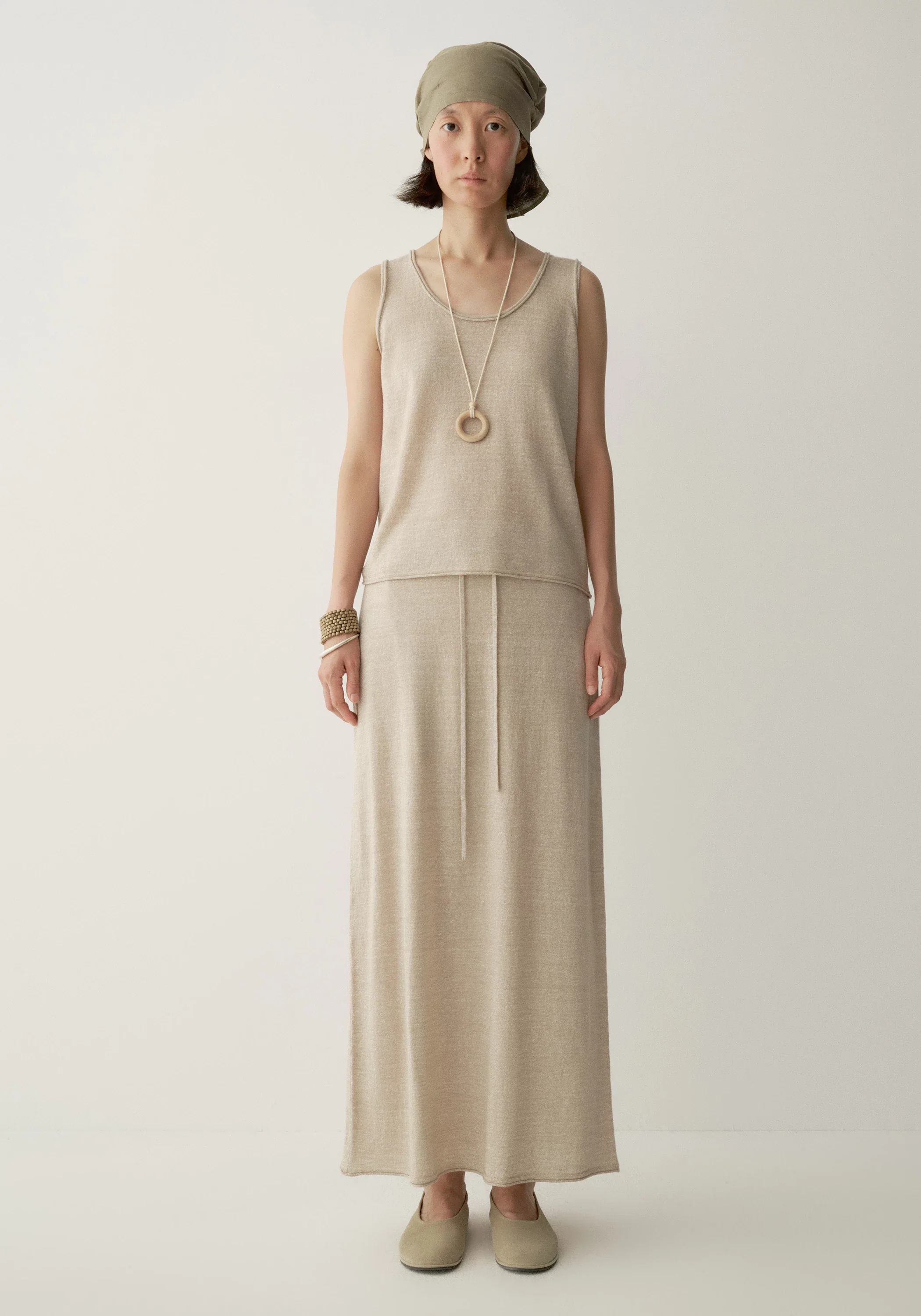Wool-linen Knitted Skirt - Image 8