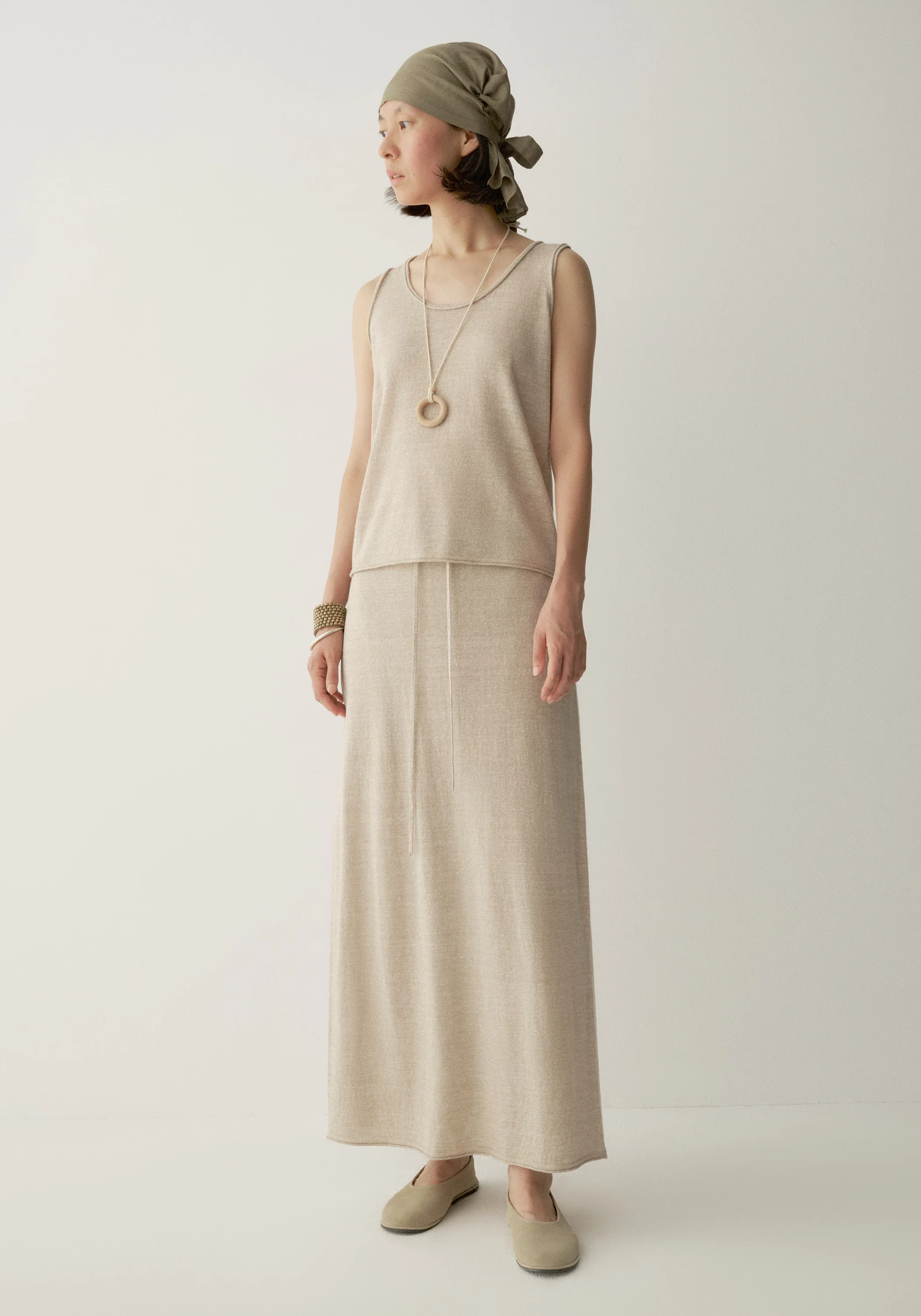 Wool-linen Knitted Skirt - Image 9