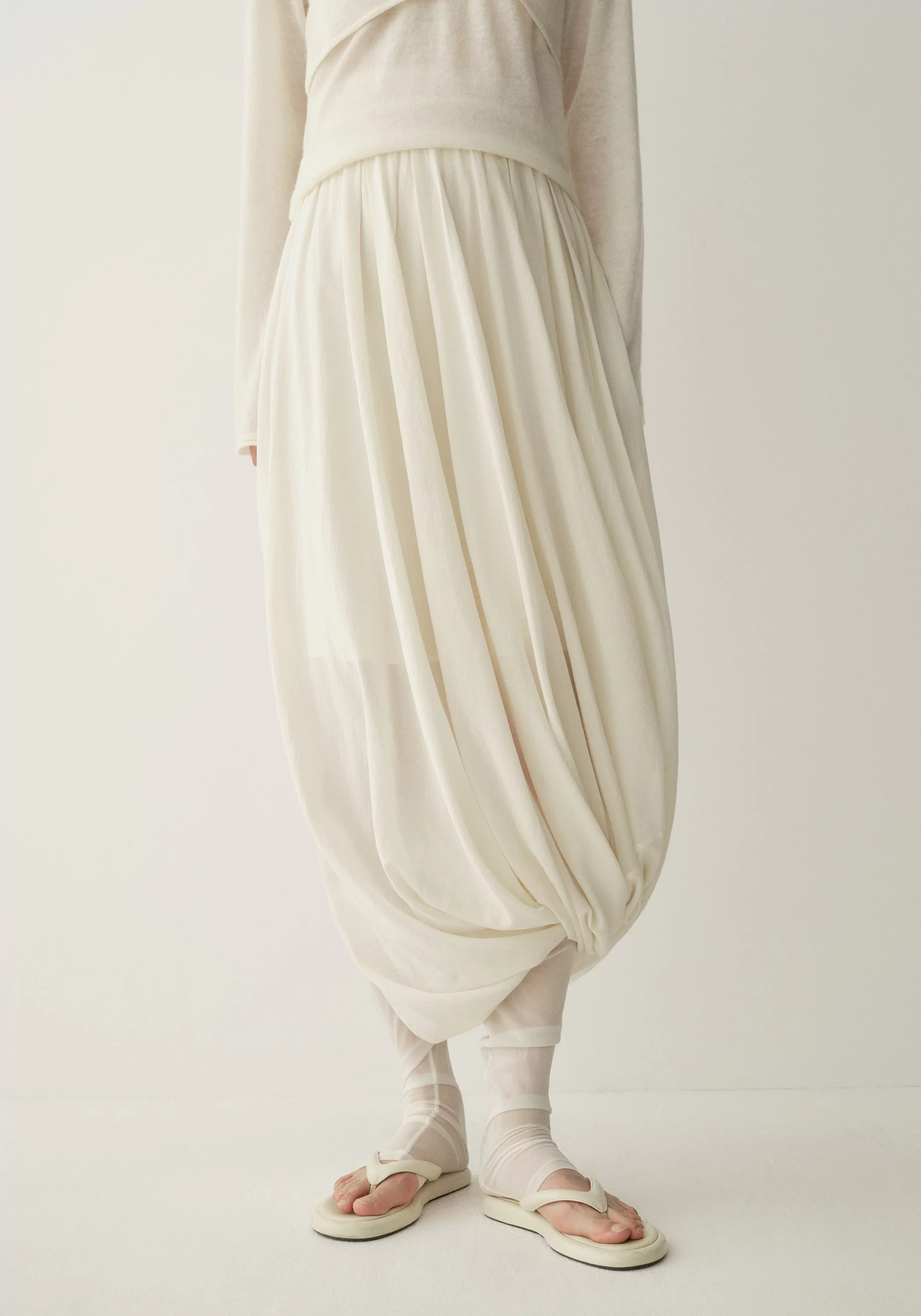 Asymmetrical Floral-shape Skirt - Image 13