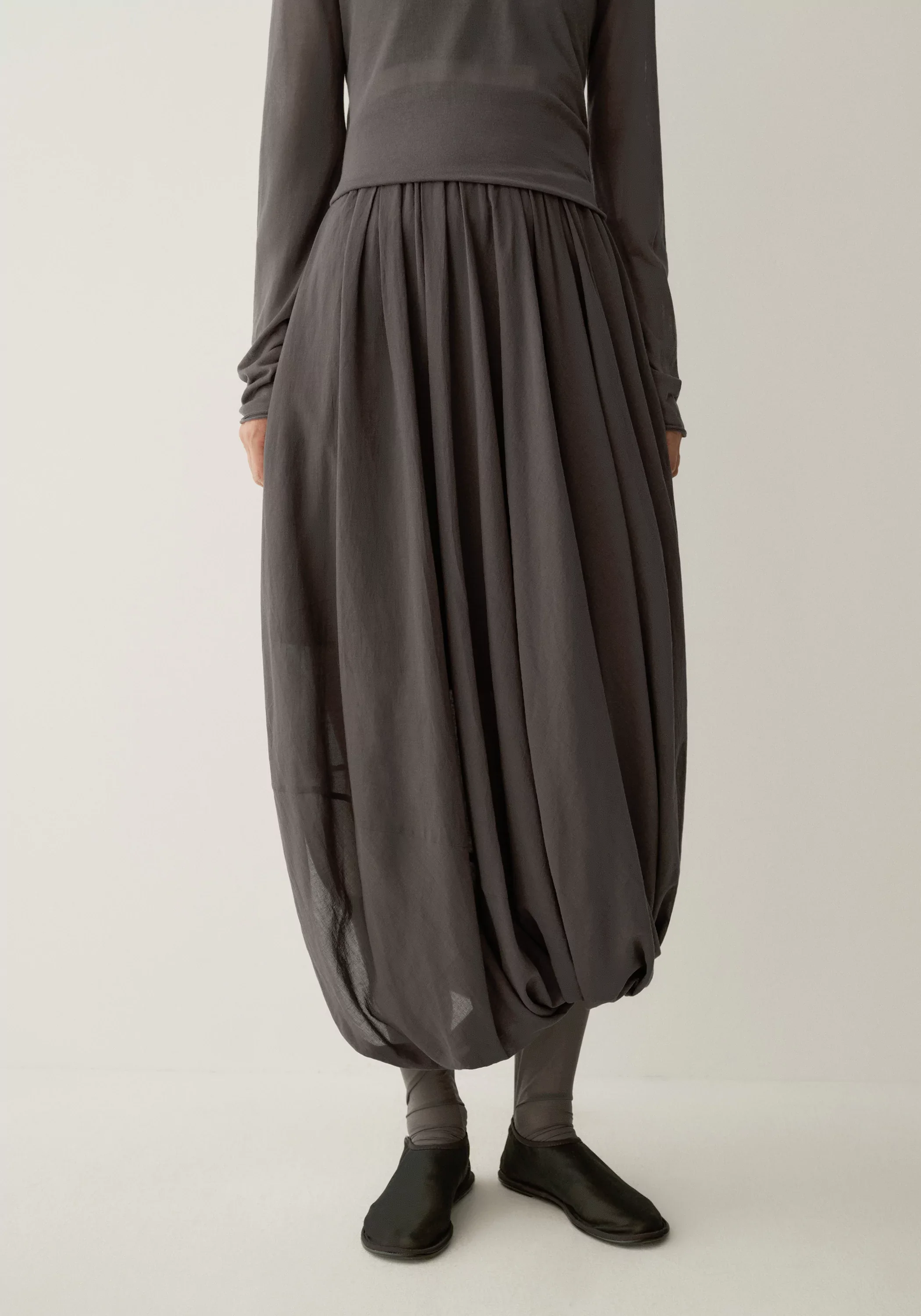 Asymmetrical Floral-shape Skirt - Image 6