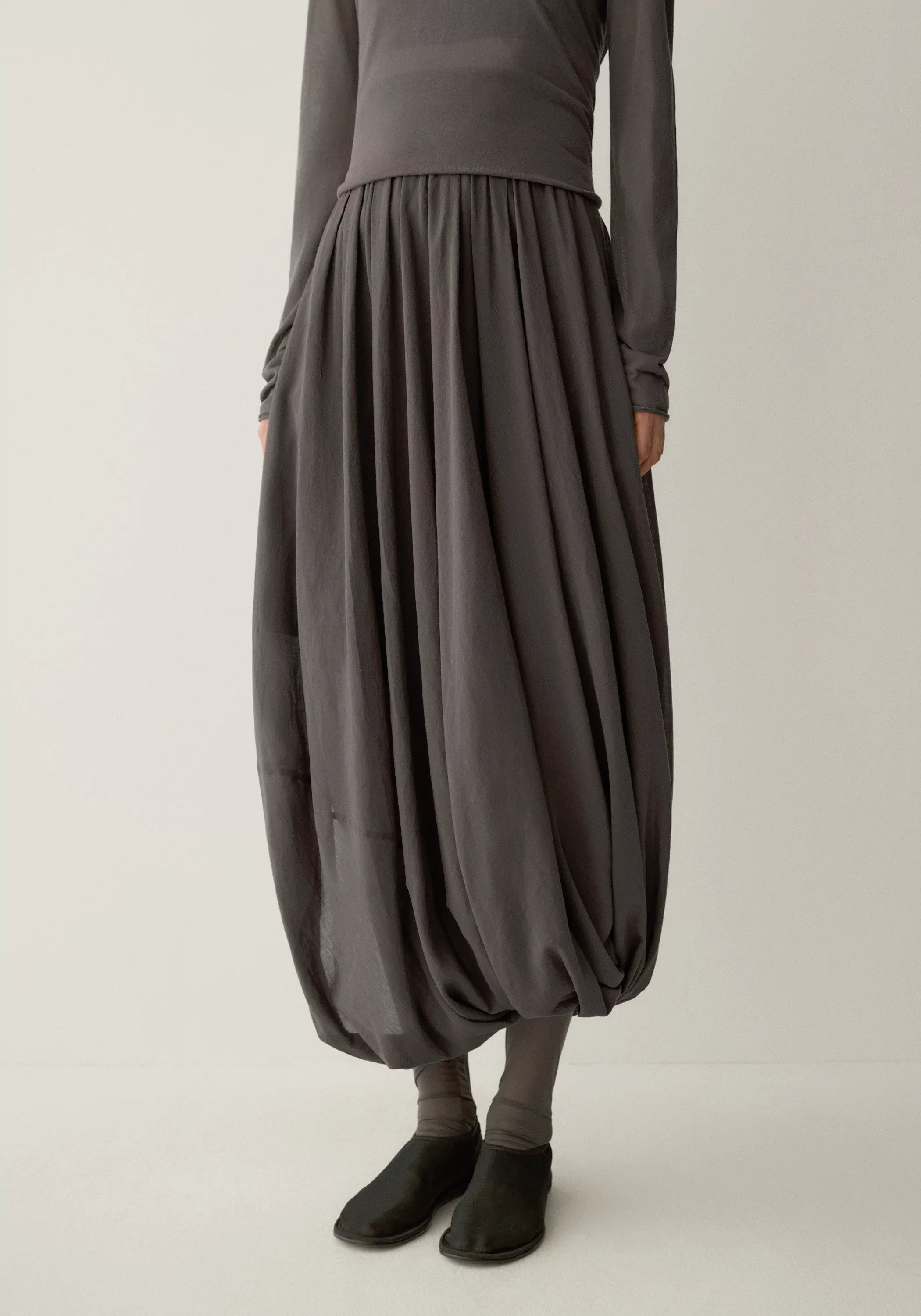 Asymmetrical Floral-shape Skirt - Image 7